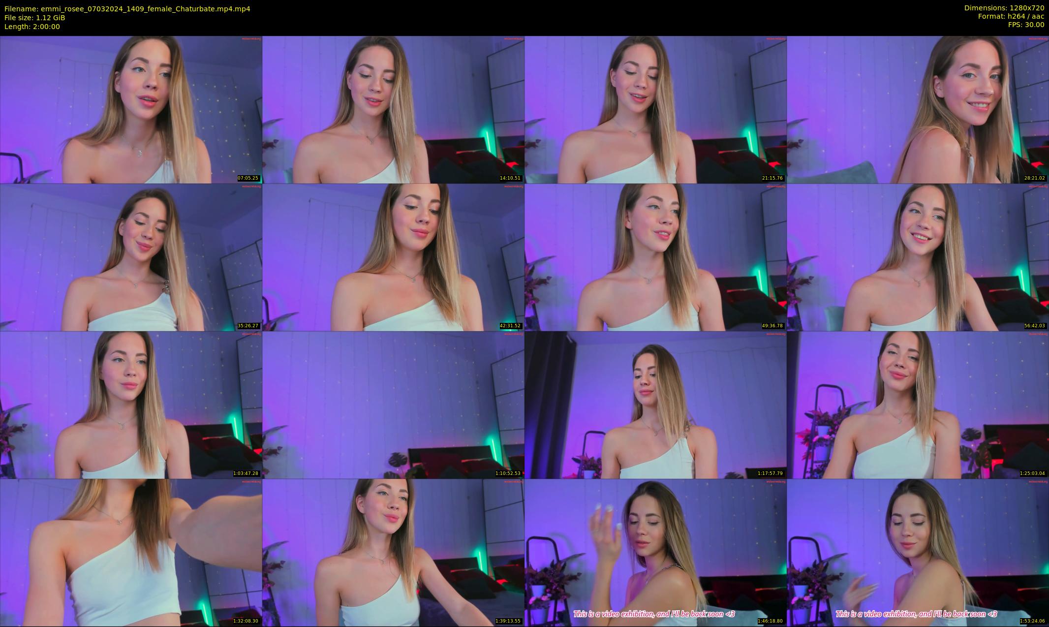 emmi_rosee — 120 minute Chaturbate female cam show recording, 720p, Mar 7, 2024