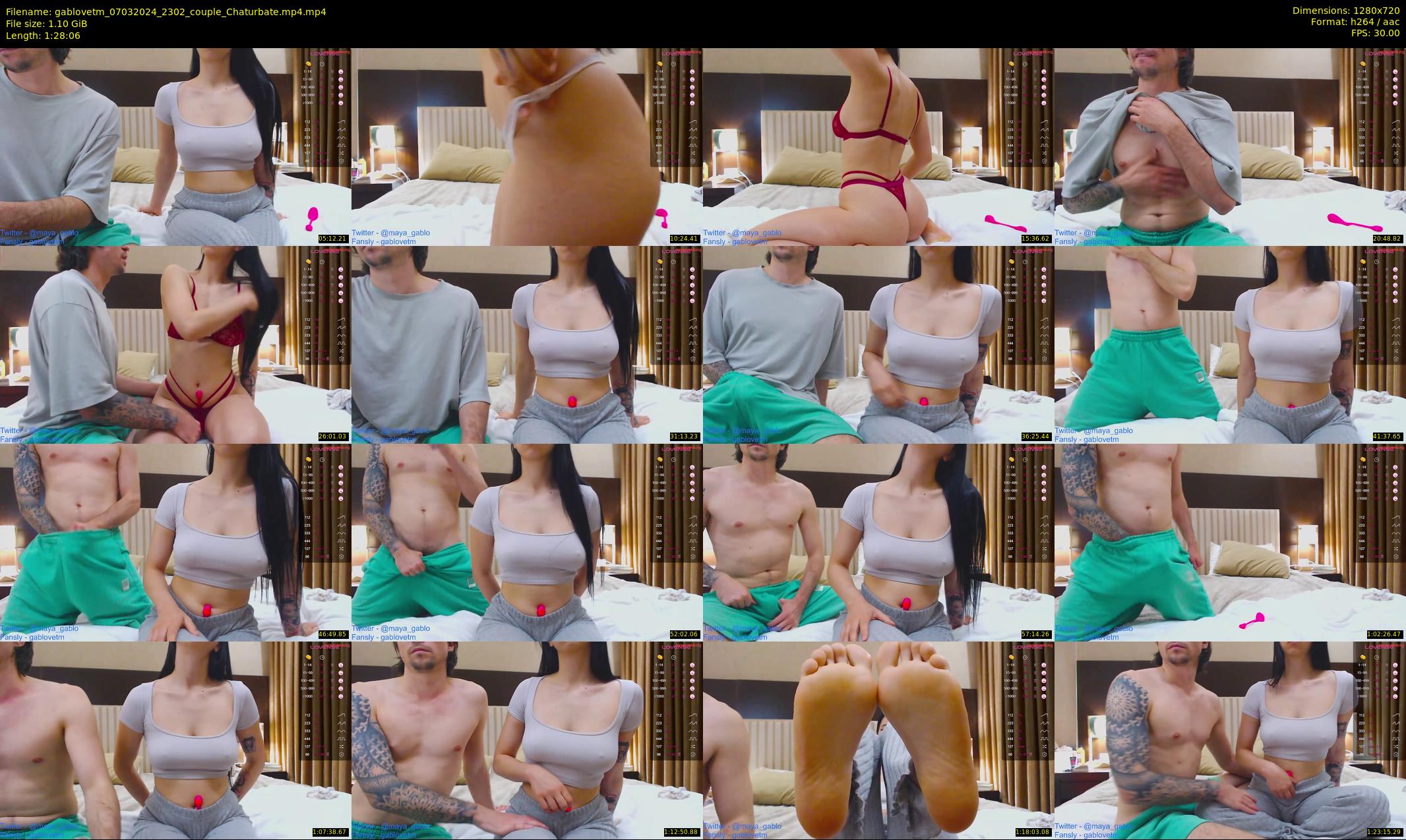 gablovetm — 89 minute Chaturbate couple cam show recording, 720p, Mar 7, 2024