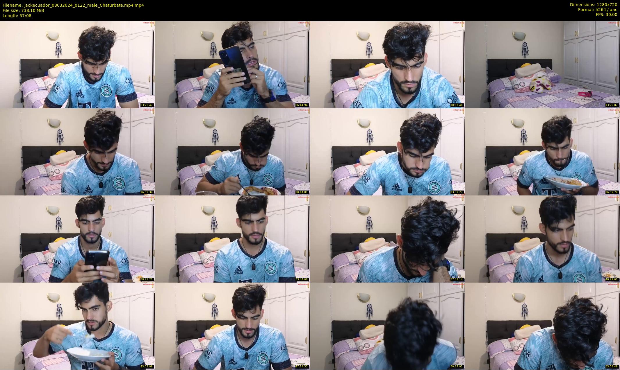 jackecuador — 58 minute Chaturbate male cam show recording, 720p, Mar 8, 2024