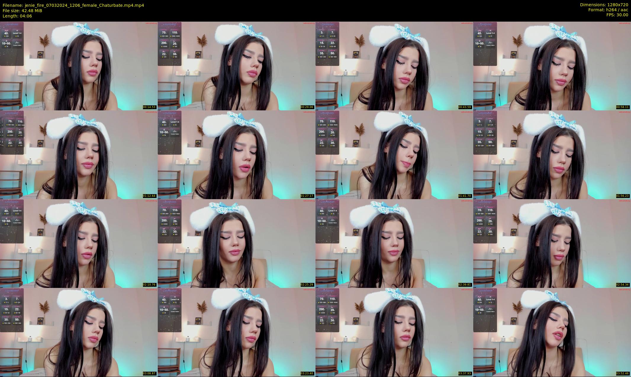 jenie_fire — 5 minute Chaturbate female cam show recording, 720p, Mar 7, 2024