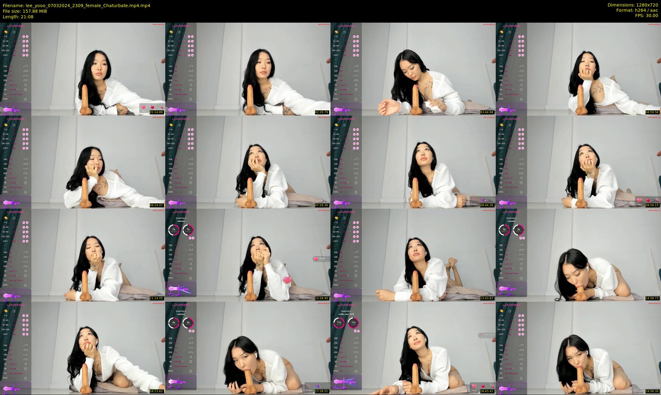 lee_yooo — 22 minute Chaturbate female cam show recording, 720p, Mar 7, 2024