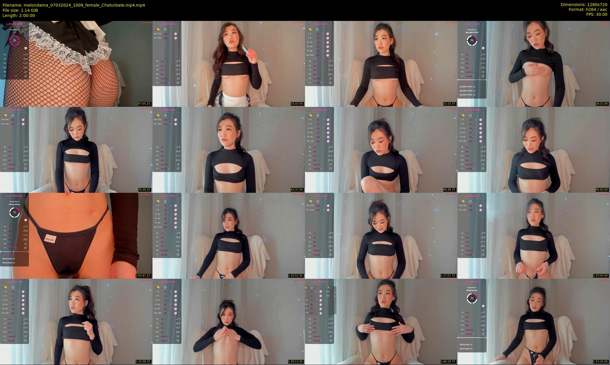 melondama — 120 minute Chaturbate female cam show recording, 720p, Mar 7, 2024