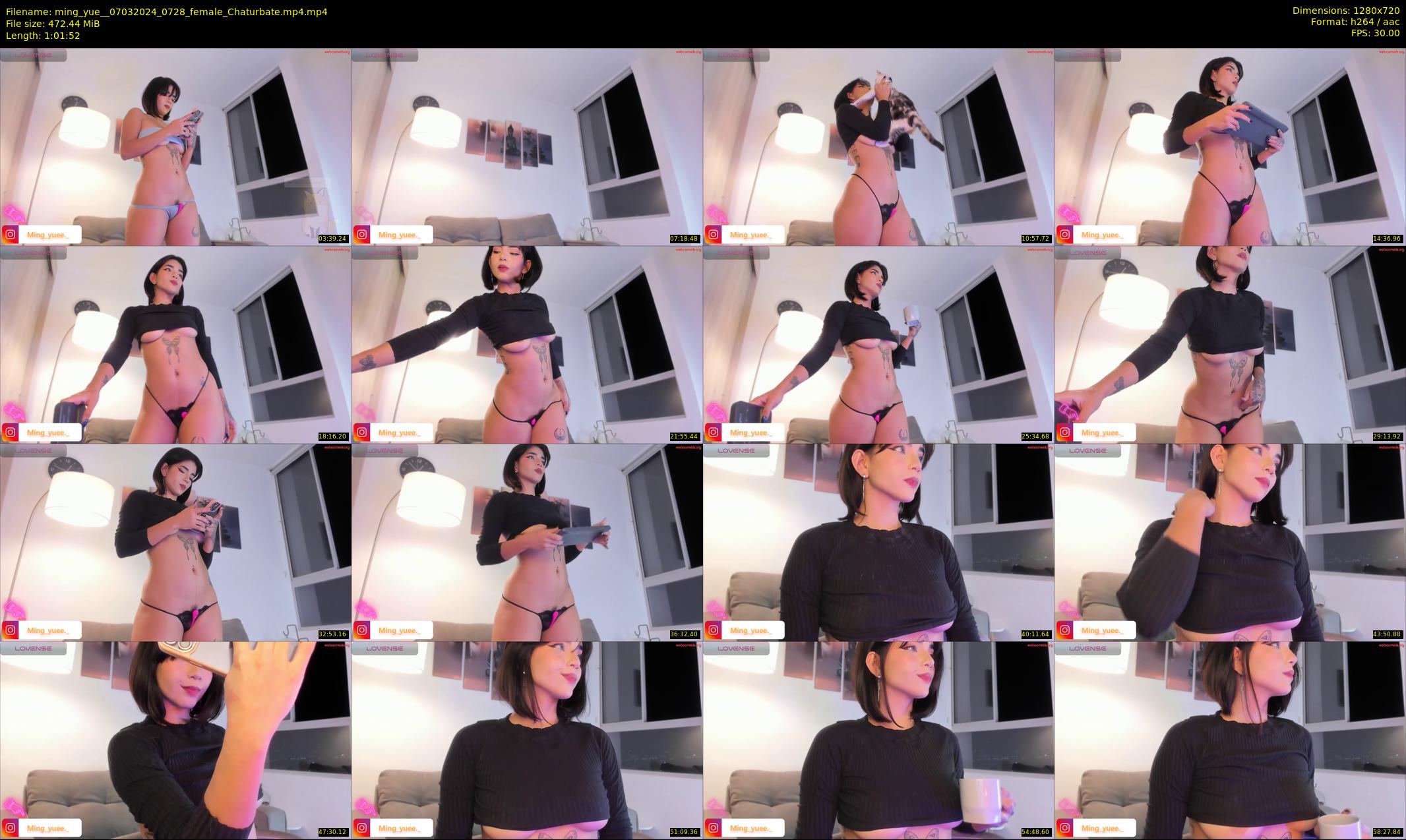 ming_yue_ — 62 minute Chaturbate female cam show recording, 720p, Mar 7, 2024