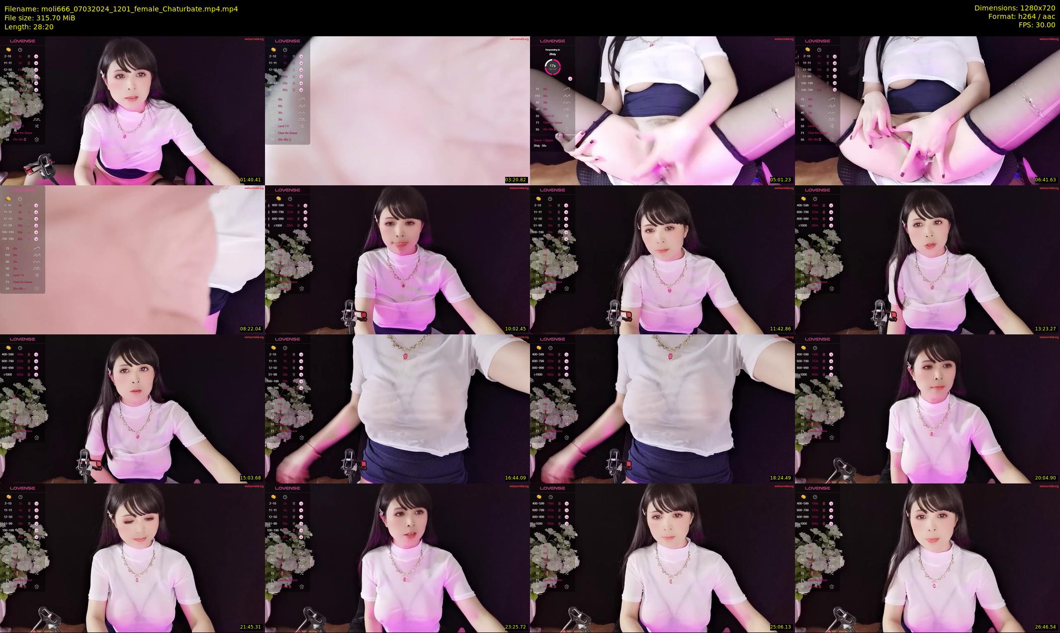 moli666 — 29 minute Chaturbate female cam show recording, 720p, Mar 7, 2024