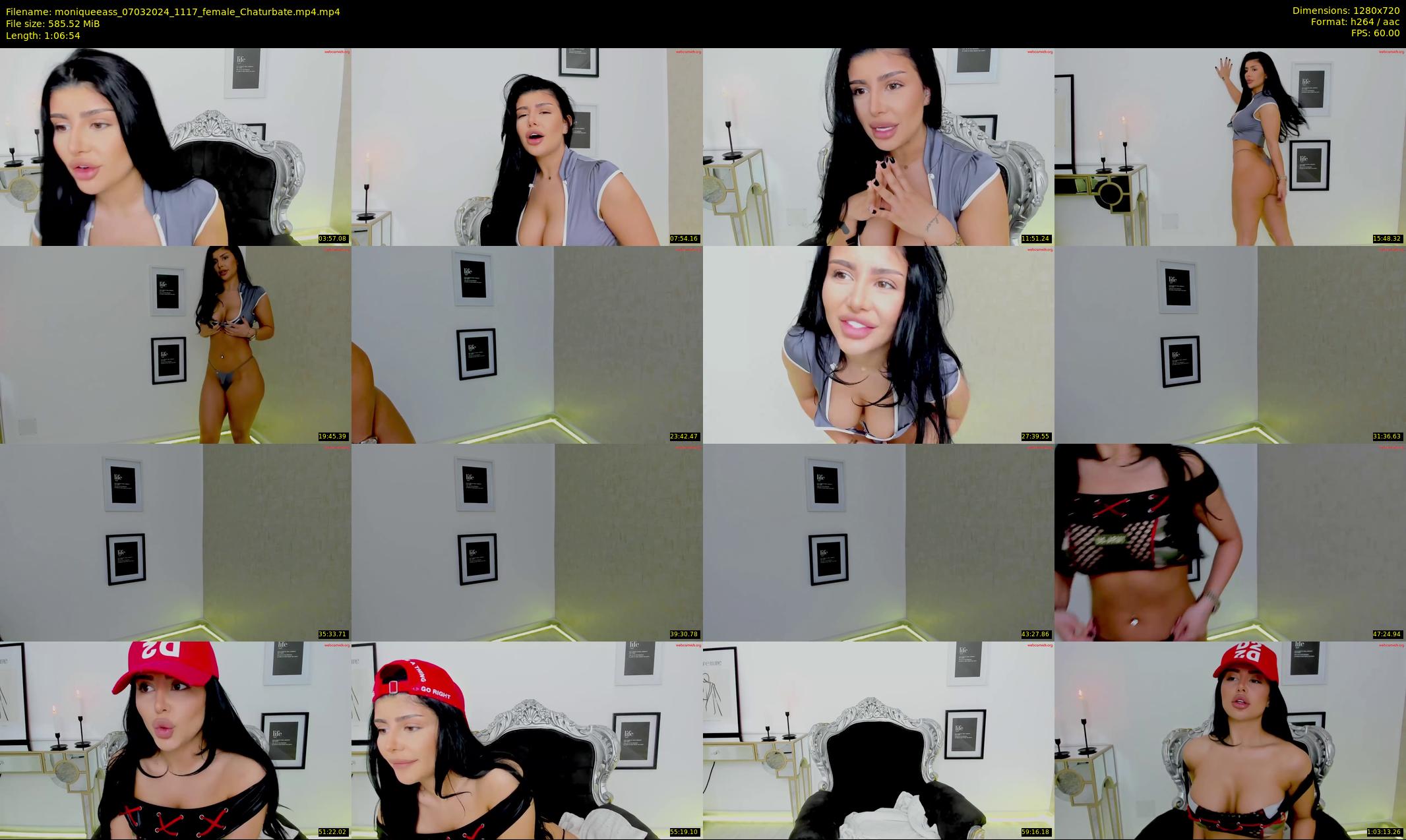 moniqueeass — 67 minute Chaturbate female cam show recording, 720p, Mar 7, 2024