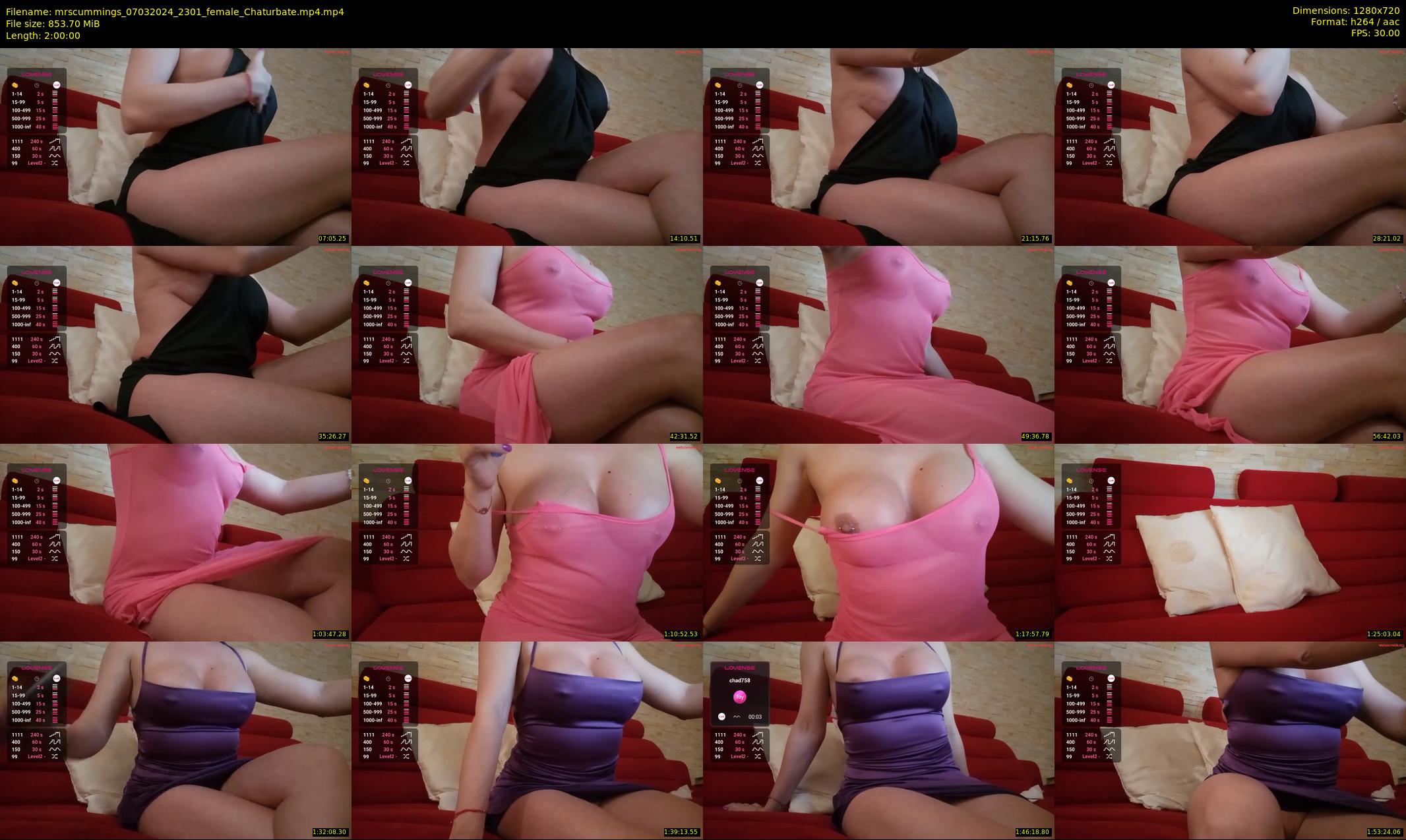 mrscummings — 120 minute Chaturbate female cam show recording, 720p, Mar 7, 2024