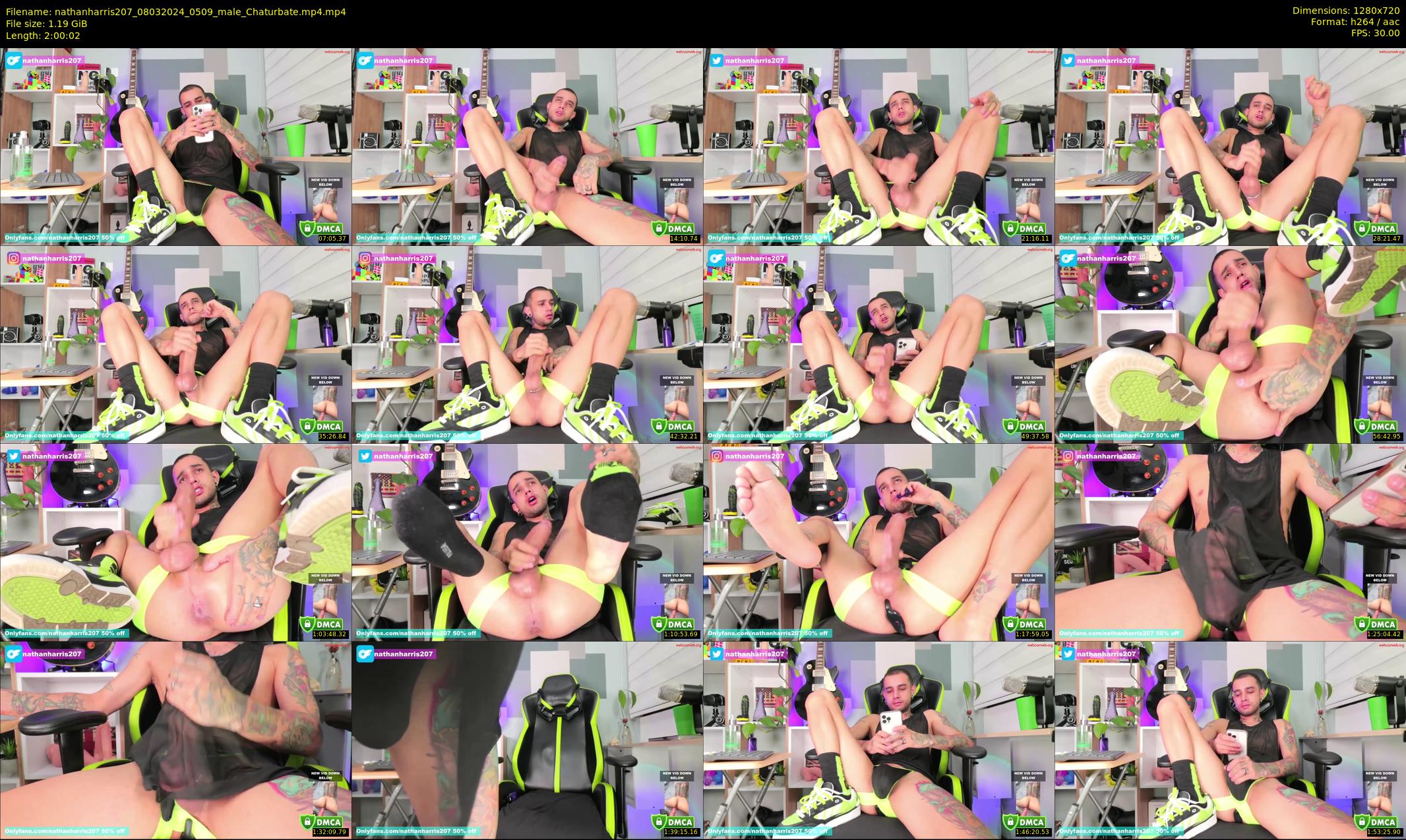 nathanharris207 — 121 minute Chaturbate male cam show recording, 720p, Mar 8, 2024