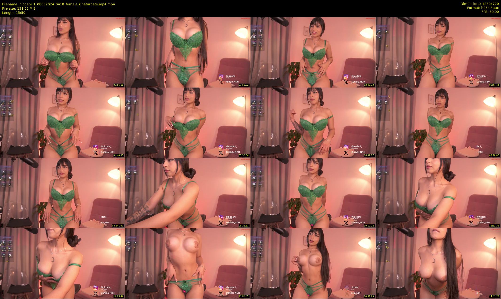 nicdani_1 — 16 minute Chaturbate female cam show recording, 720p, Mar 8, 2024