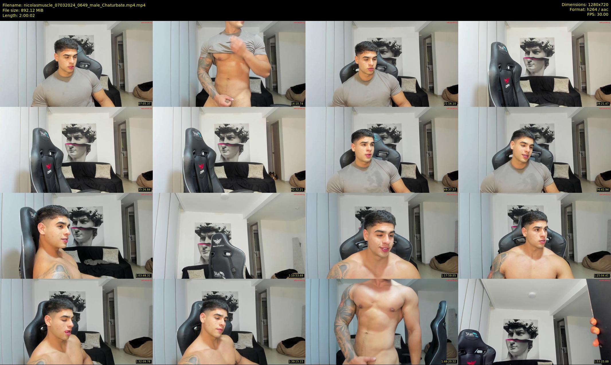nicolasmuscle — 121 minute Chaturbate male cam show recording, 720p, Mar 7, 2024