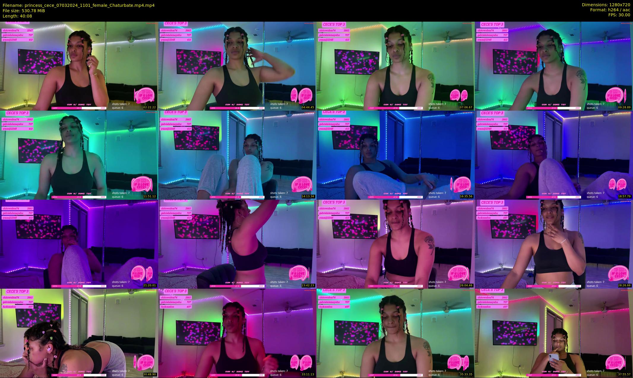 princess_cece — 41 minute Chaturbate female cam show recording, 720p, Mar 7, 2024