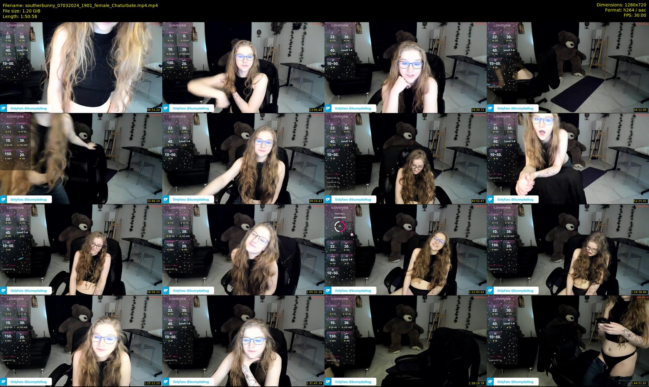 southerbunny — 111 minute Chaturbate female cam show recording, 720p, Mar 7, 2024