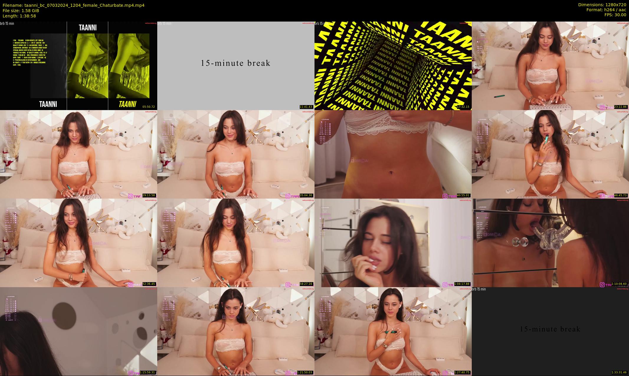 taanni_bc — 99 minute Chaturbate female cam show recording, 720p, Mar 7, 2024