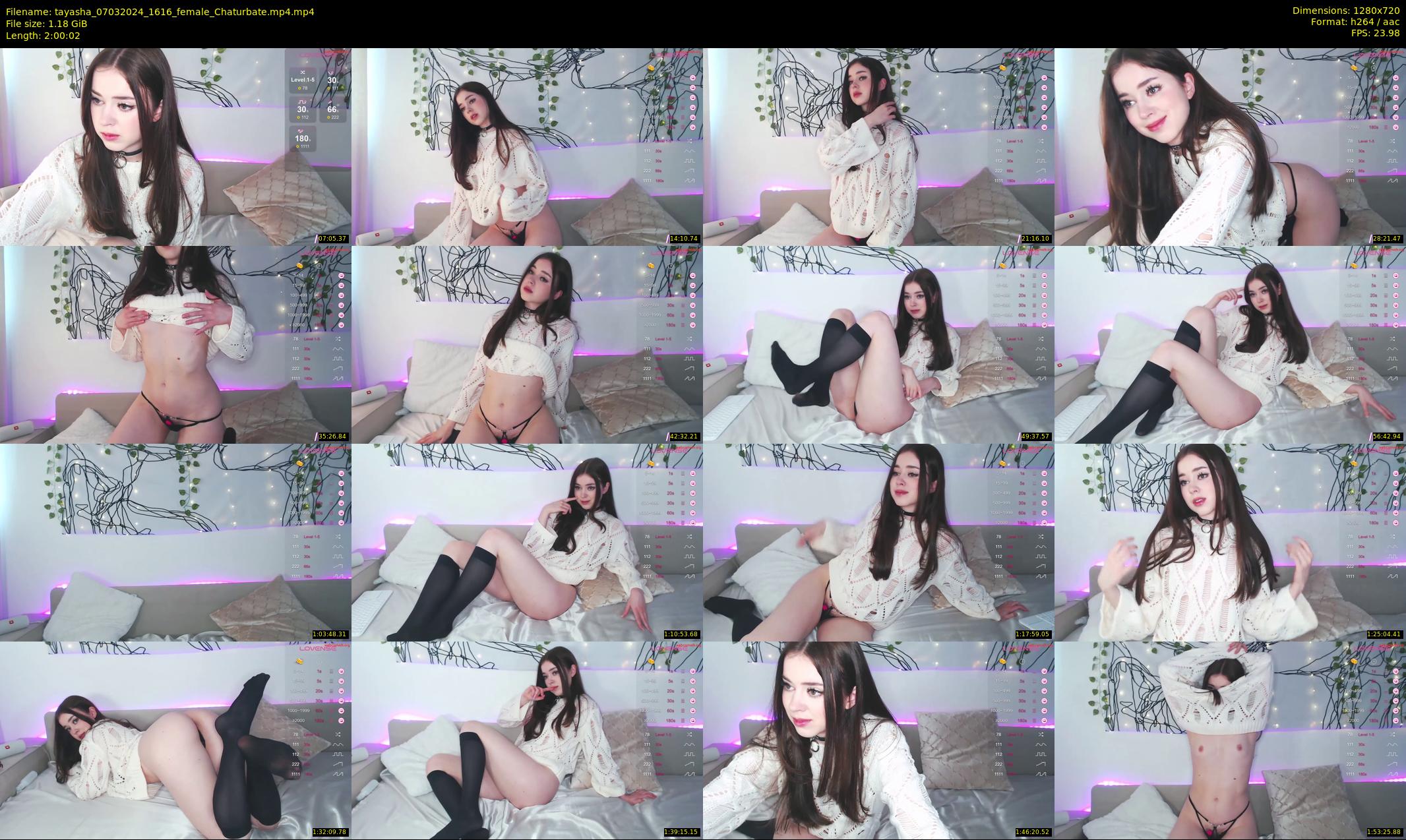 tayasha — 121 minute Chaturbate female cam show recording, 720p, Mar 7, 2024