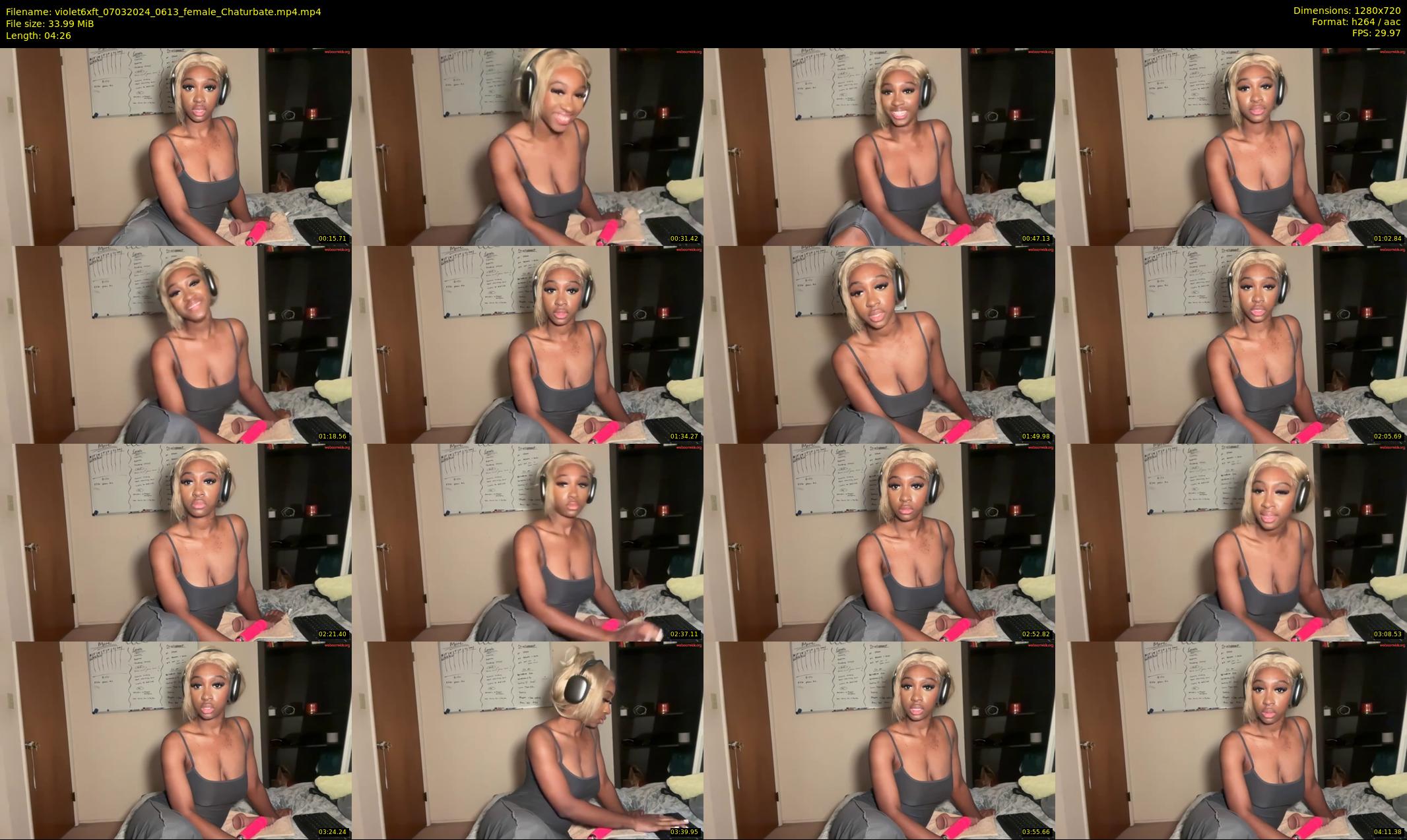 violet6xft — 5 minute Chaturbate female cam show recording, 720p, Mar 7, 2024