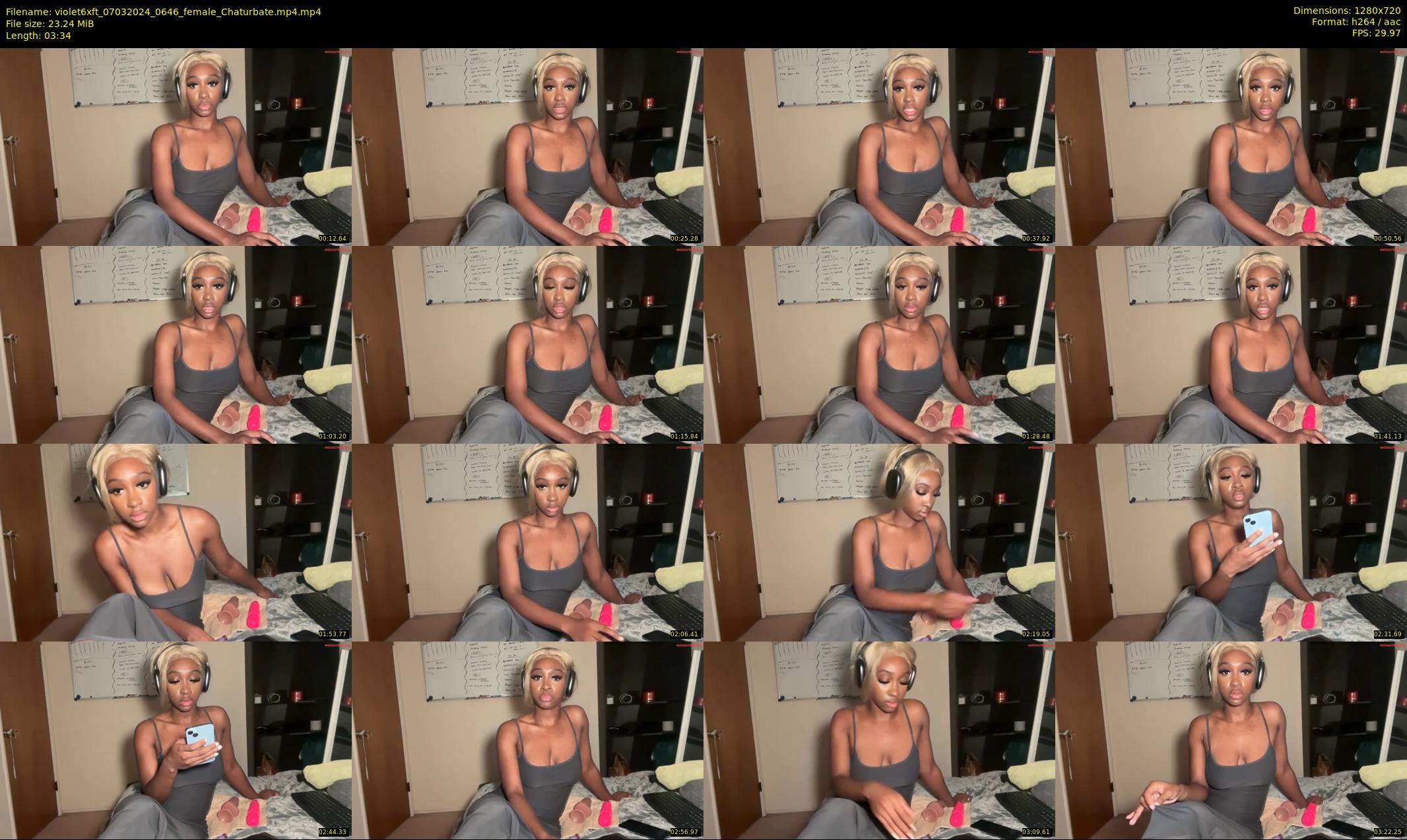 violet6xft — 4 minute Chaturbate female cam show recording, 720p, Mar 7, 2024