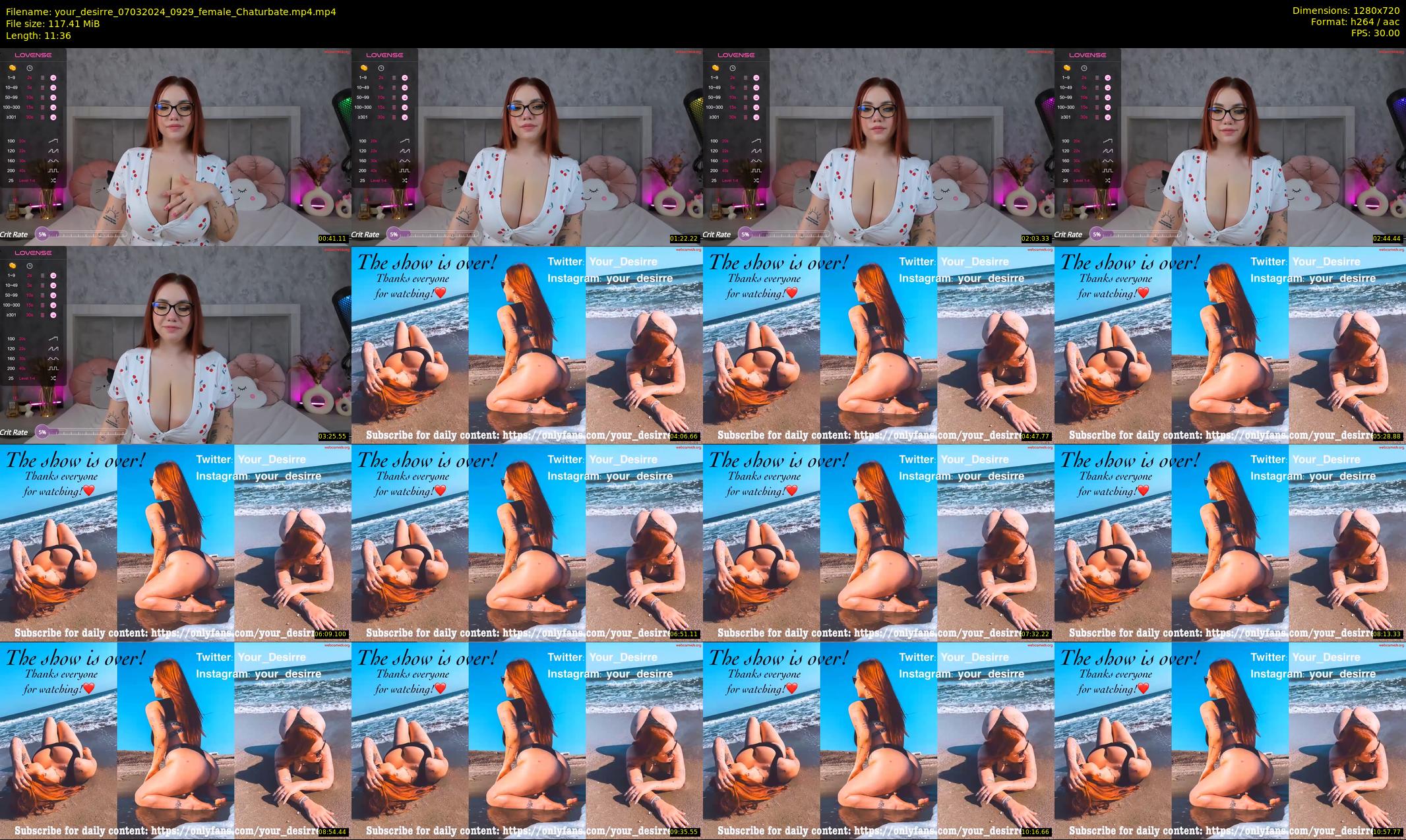 your_desirre — 12 minute Chaturbate female cam show recording, 720p, Mar 7, 2024