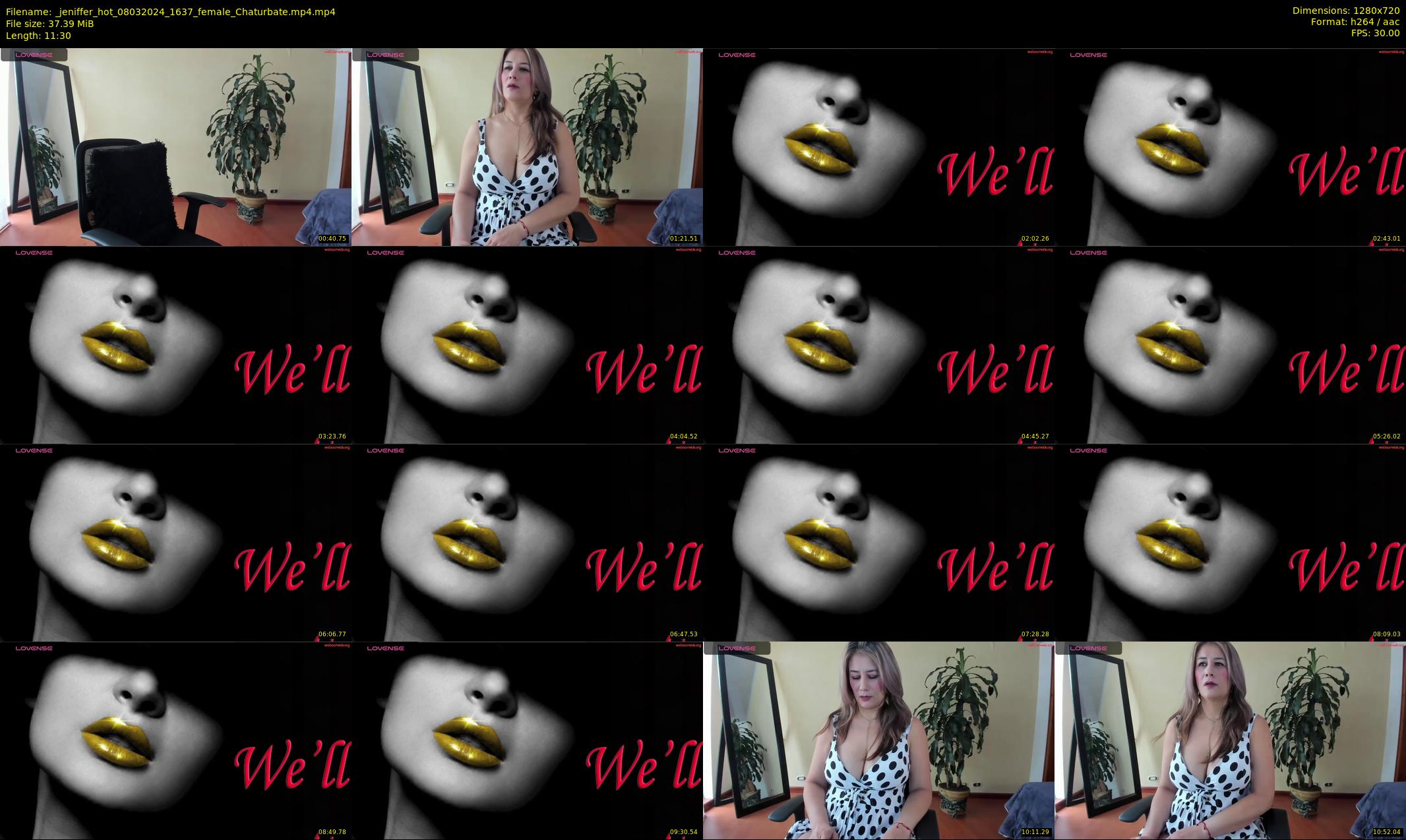 _jeniffer_hot — 12 minute Chaturbate female cam show recording, 720p, Mar 8, 2024