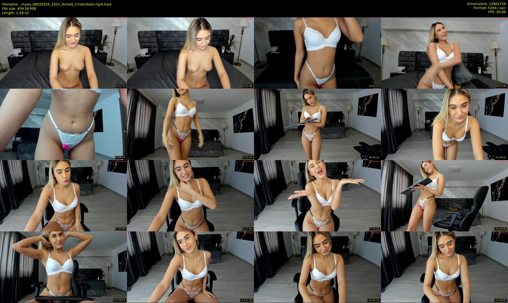 _myaa — 89 minute Chaturbate female cam show recording, 720p, Mar 8, 2024