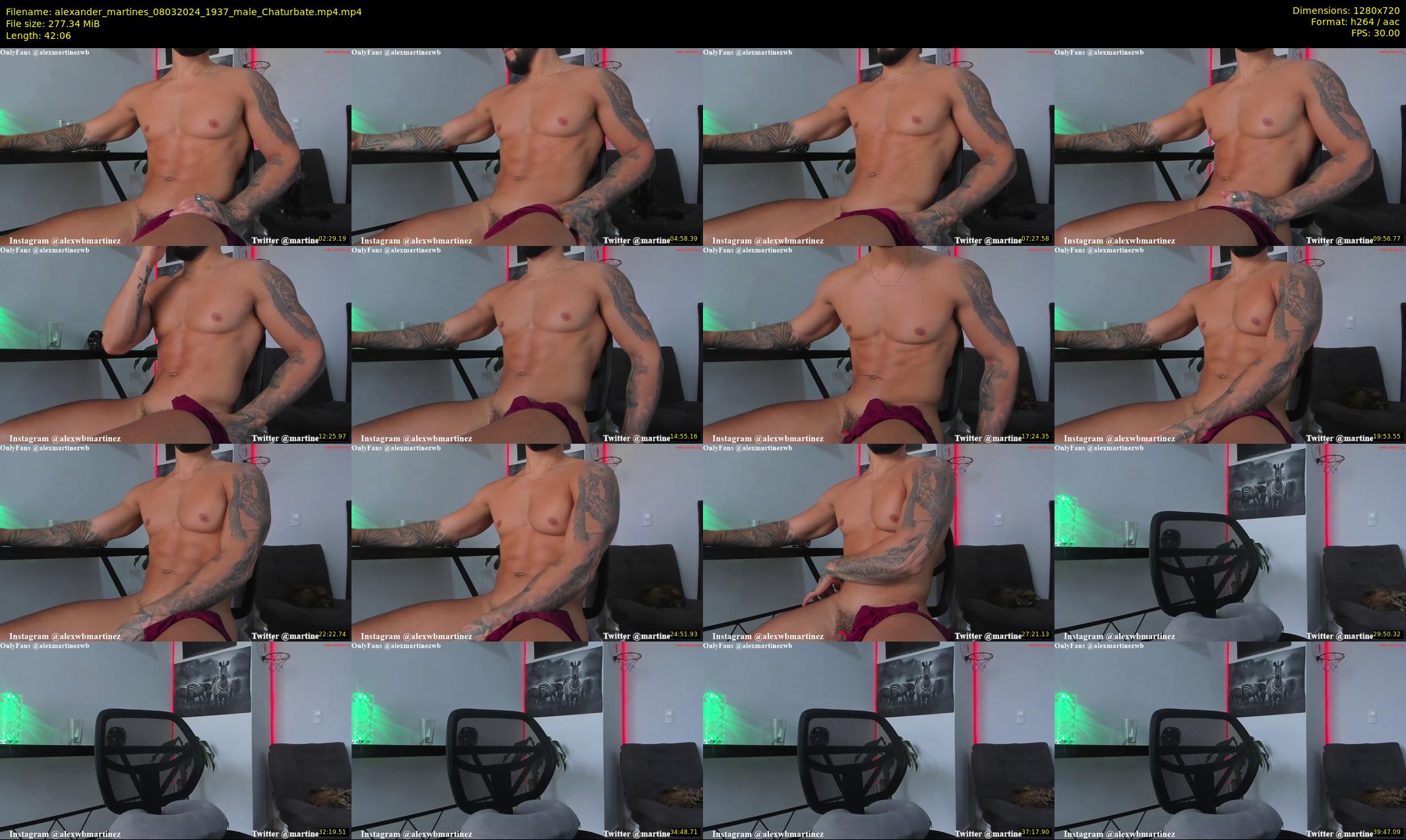 alexander_martines — 43 minute Chaturbate male cam show recording, 720p, Mar 8, 2024