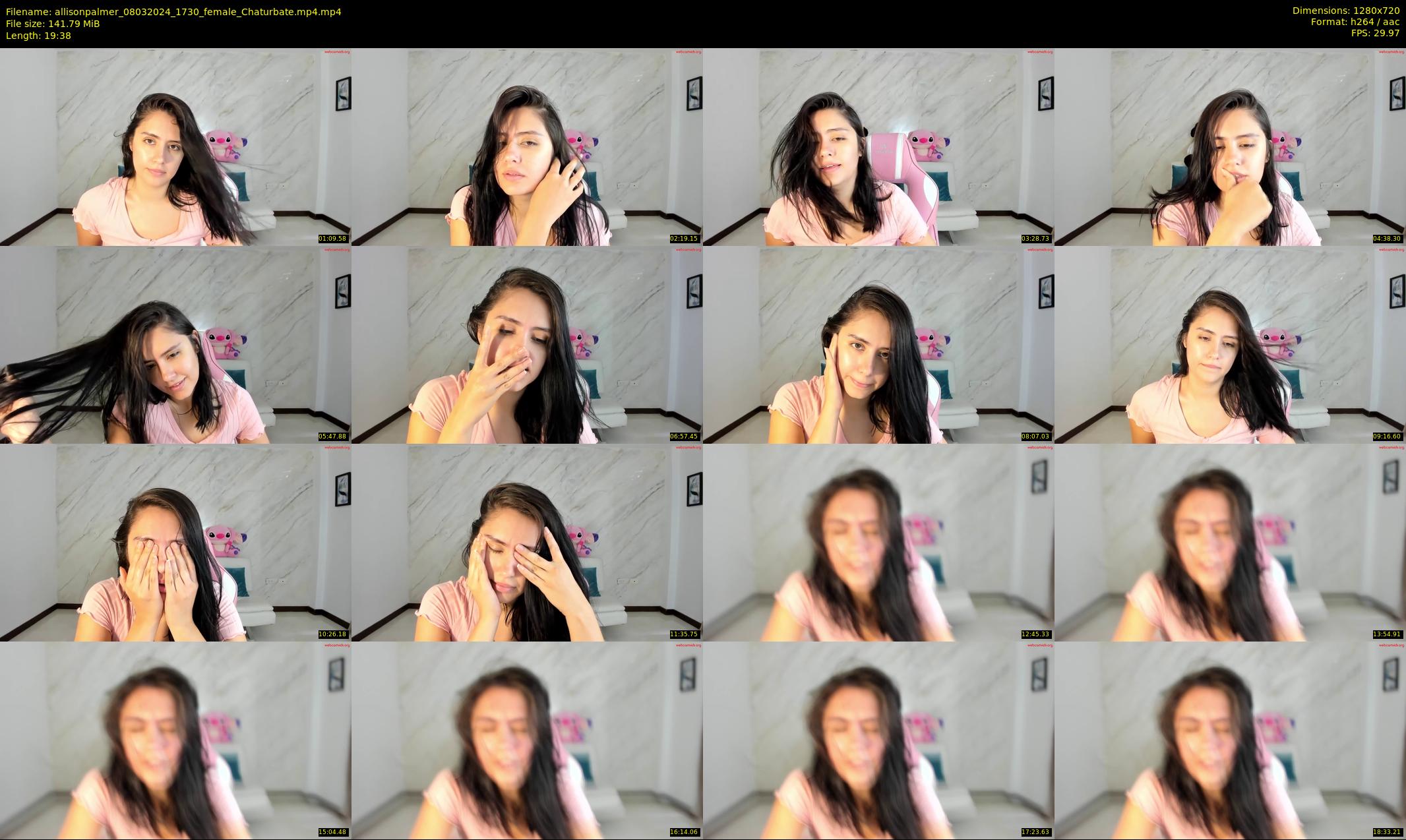 allisonpalmer — 20 minute Chaturbate female cam show recording, 720p, Mar 8, 2024