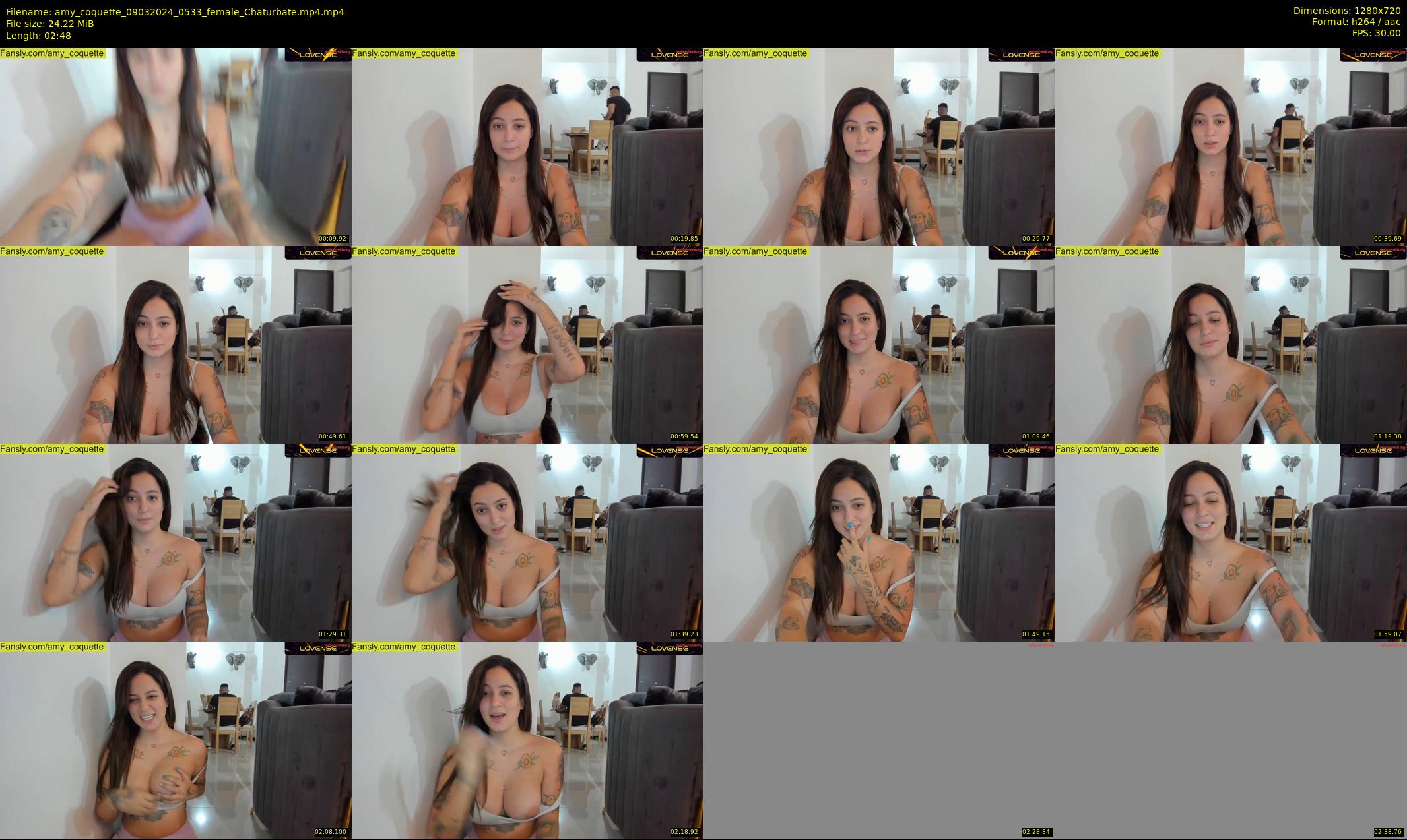 amy_coquette — 3 minute Chaturbate female cam show recording, 720p, Mar 9, 2024