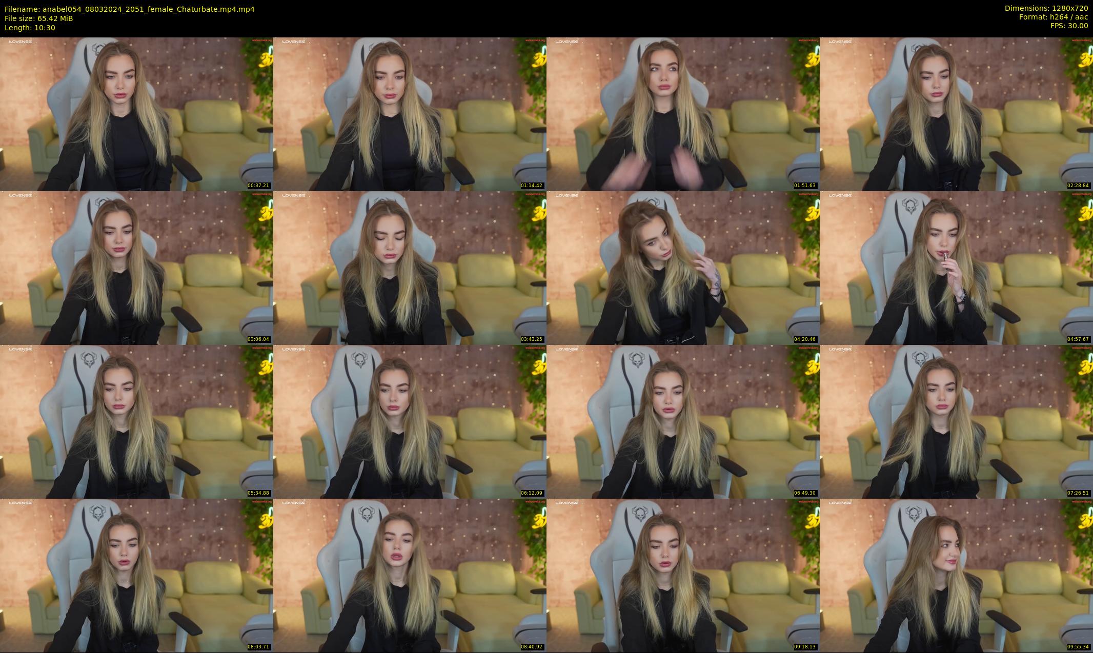 anabel054 — 11 minute Chaturbate female cam show recording, 720p, Mar 8, 2024