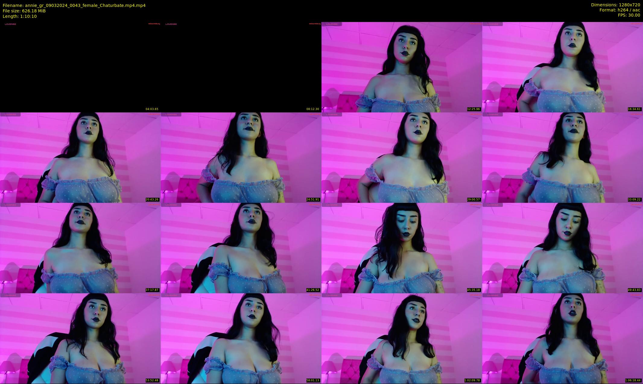 annie_gr — 71 minute Chaturbate female cam show recording, 720p, Mar 9, 2024
