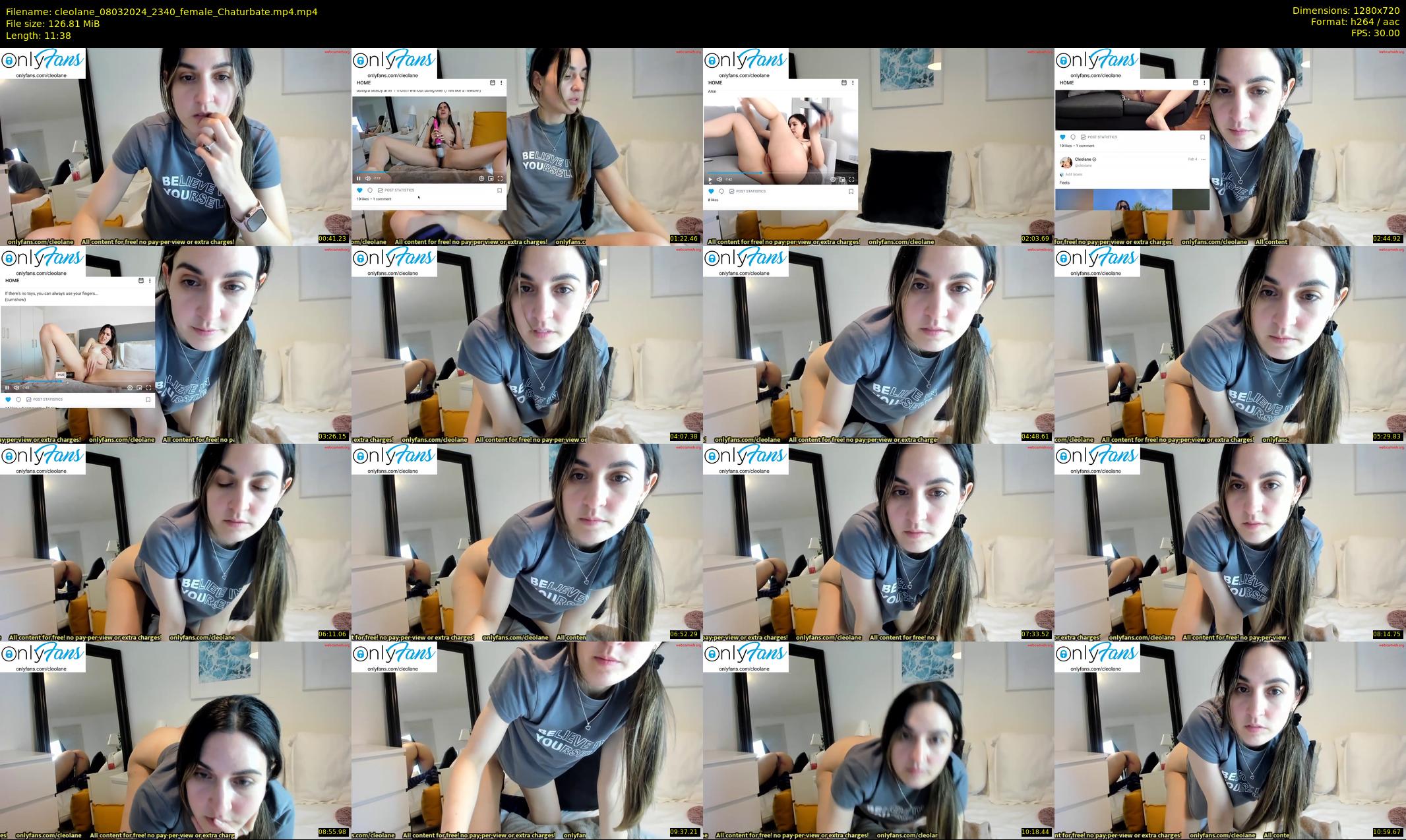 cleolane — 12 minute Chaturbate female cam show recording, 720p, Mar 8, 2024