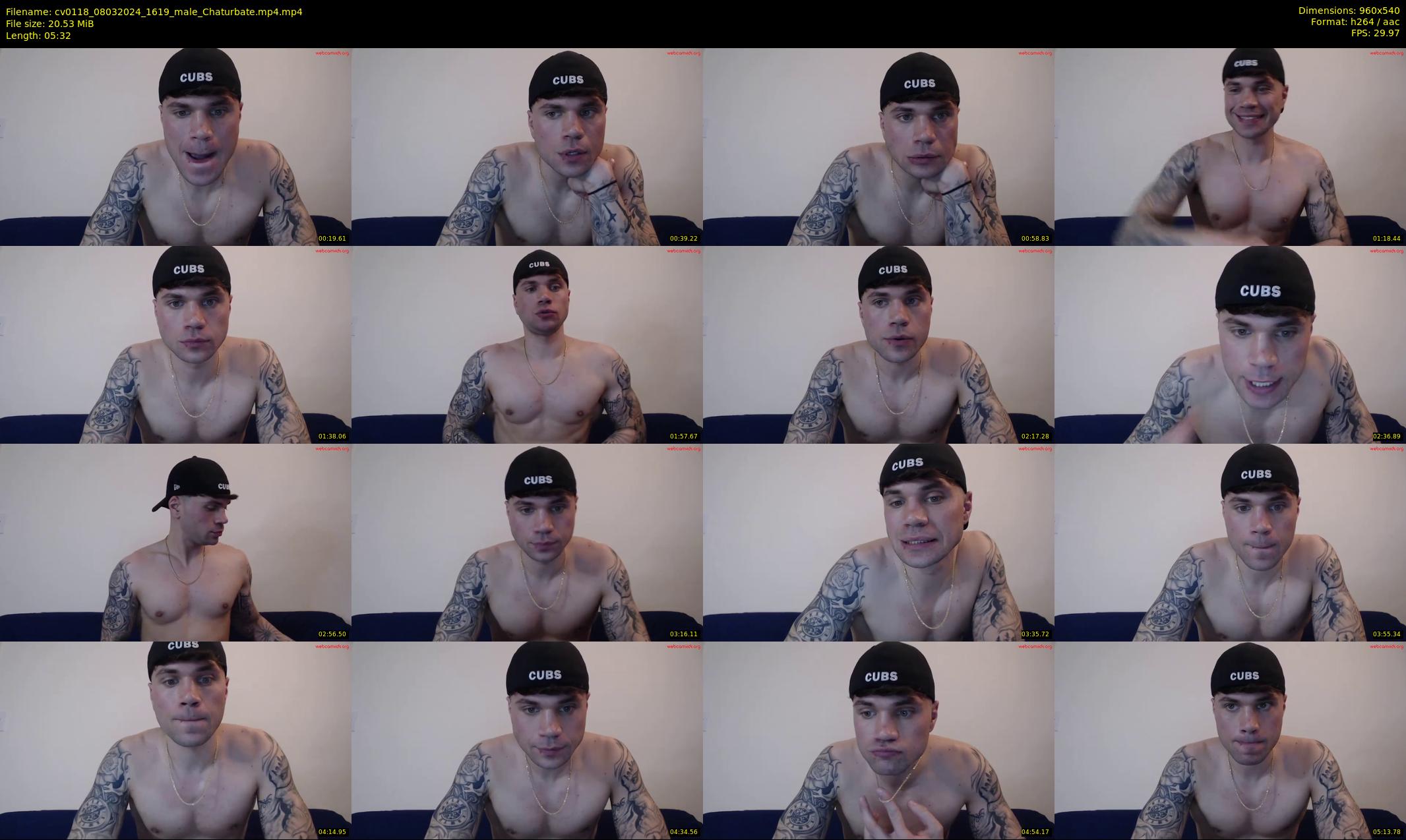 cv0118 — 6 minute Chaturbate male cam show recording, 480p, Mar 8, 2024