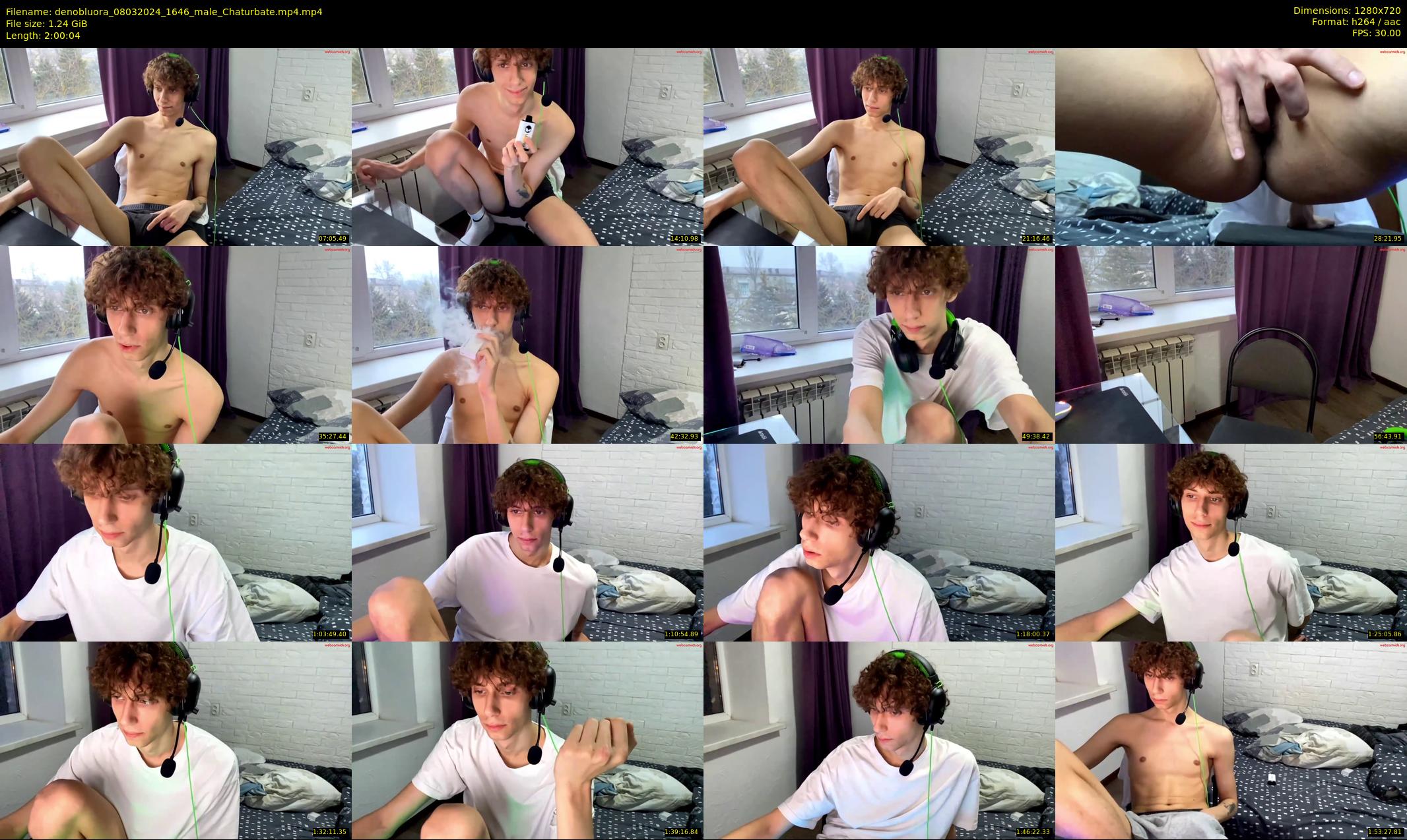 denobluora — 121 minute Chaturbate male cam show recording, 720p, Mar 8, 2024