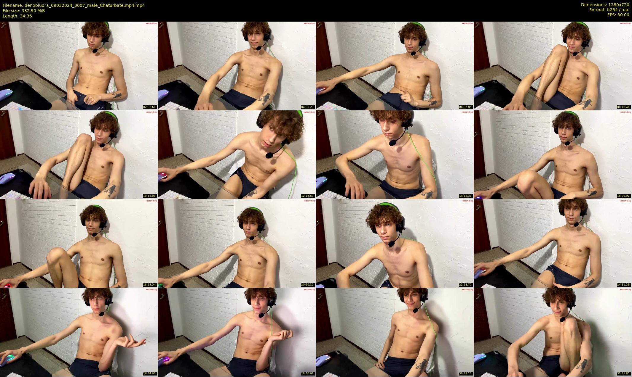 denobluora — 35 minute Chaturbate male cam show recording, 720p, Mar 9, 2024