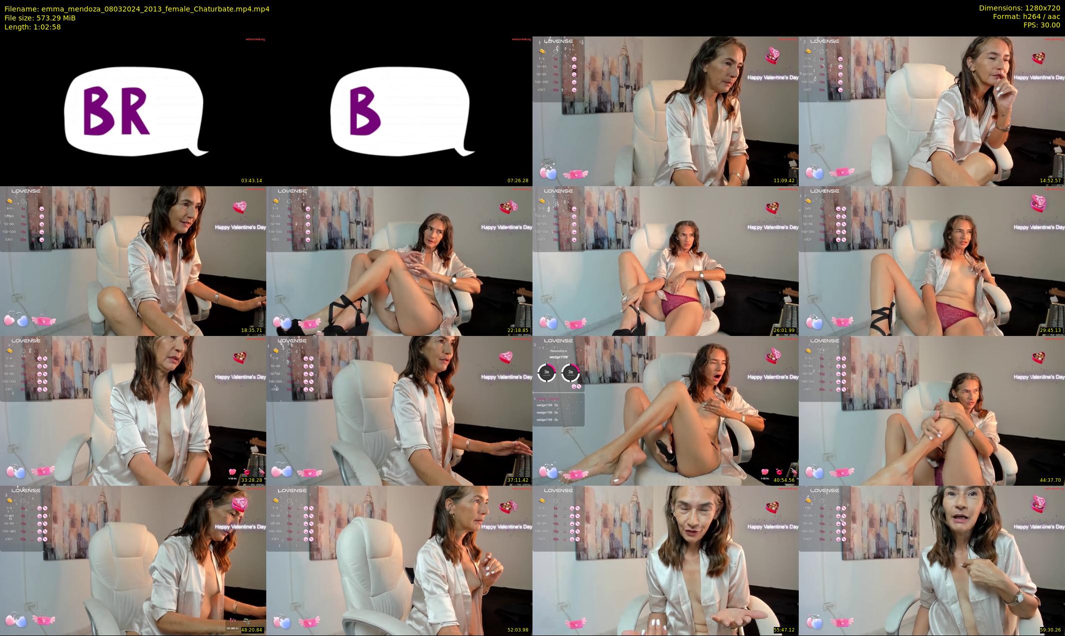emma_mendoza — 63 minute Chaturbate female cam show recording, 720p, Mar 8, 2024