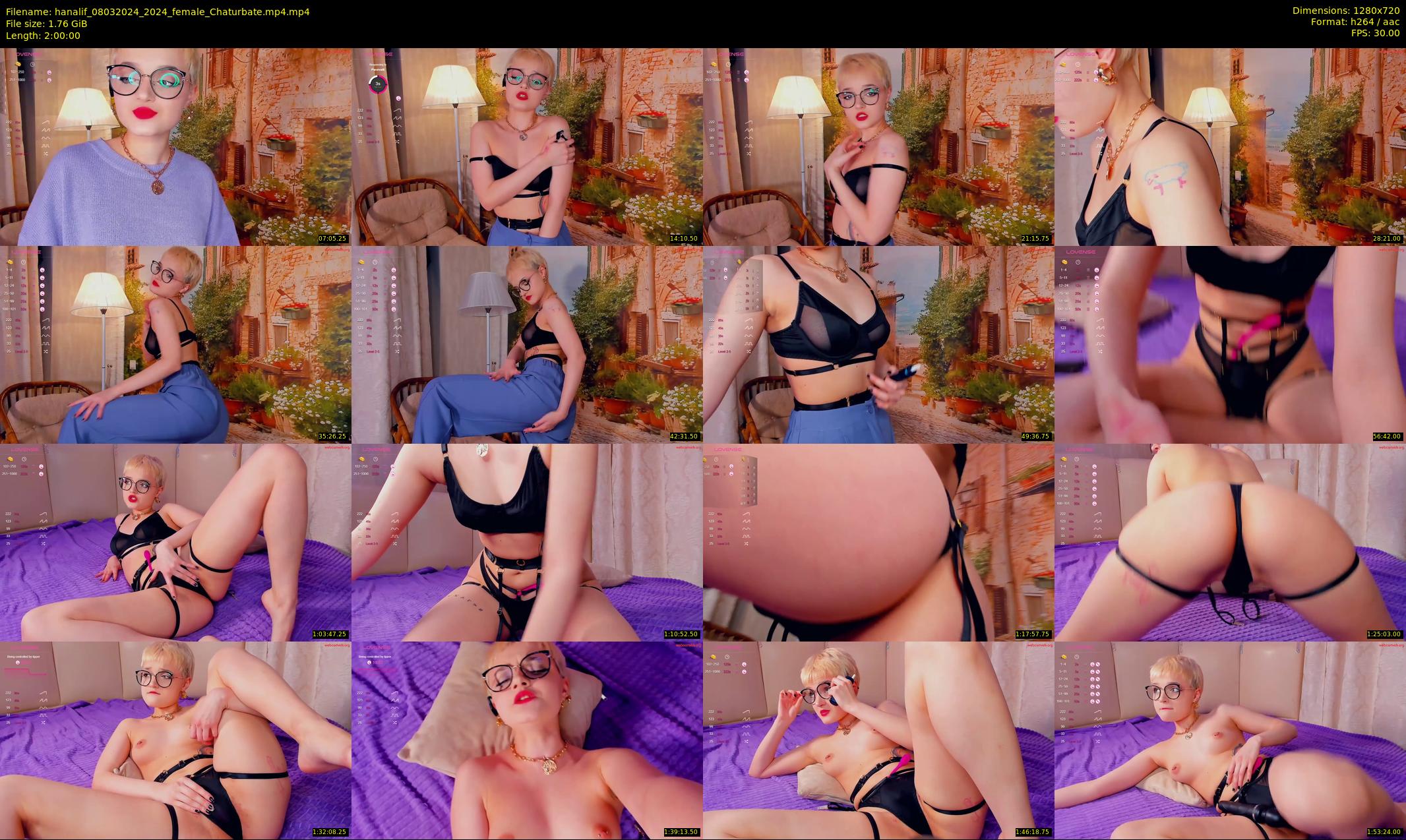 hanalif — 120 minute Chaturbate female cam show recording, 720p, Mar 8, 2024