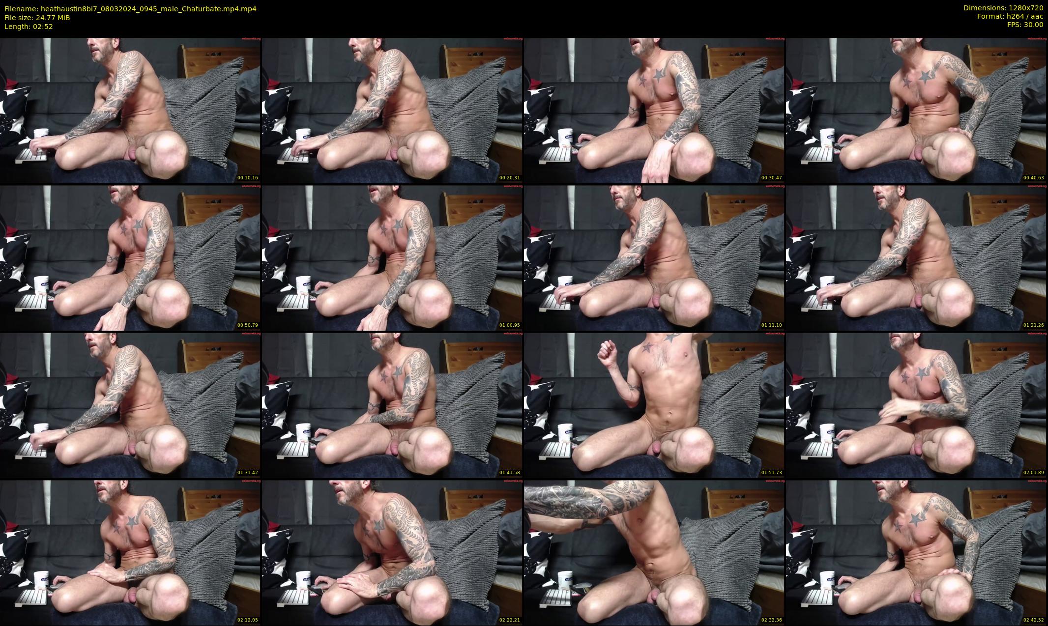 heathaustin8bi7 — 3 minute Chaturbate male cam show recording, 720p, Mar 8, 2024