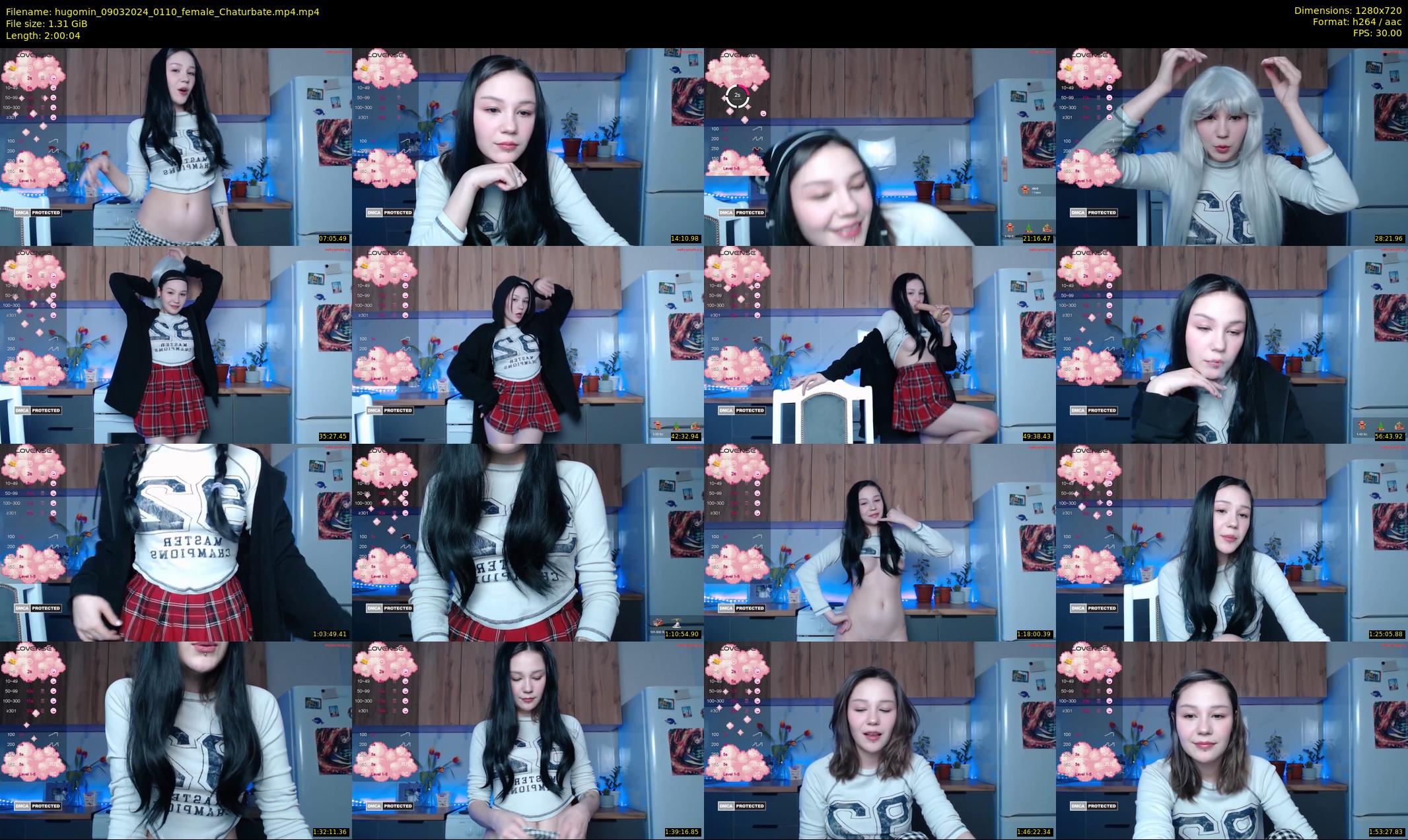 hugomin — 121 minute Chaturbate female cam show recording, 720p, Mar 9, 2024