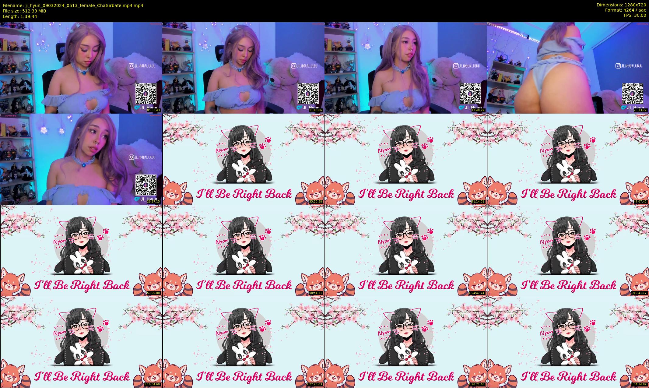 ji_hyun — 100 minute Chaturbate female cam show recording, 720p, Mar 9, 2024