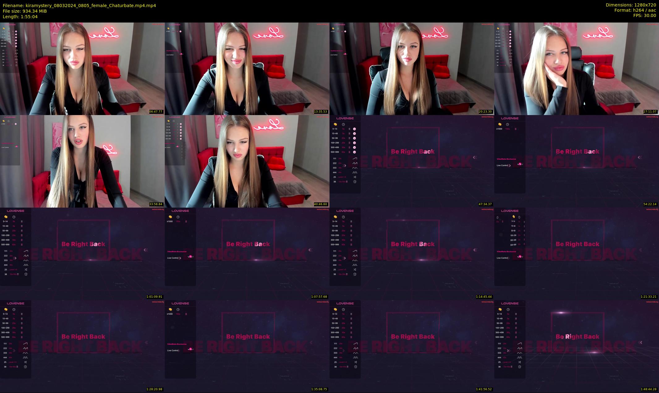 kiramystery — 116 minute Chaturbate female cam show recording, 720p, Mar 8, 2024