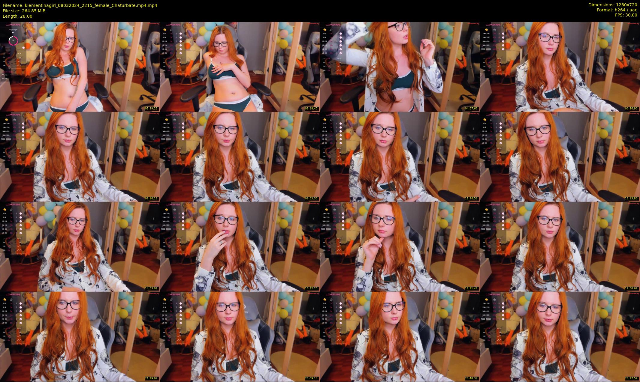 klementinagirl — 28 minute Chaturbate female cam show recording, 720p, Mar 8, 2024