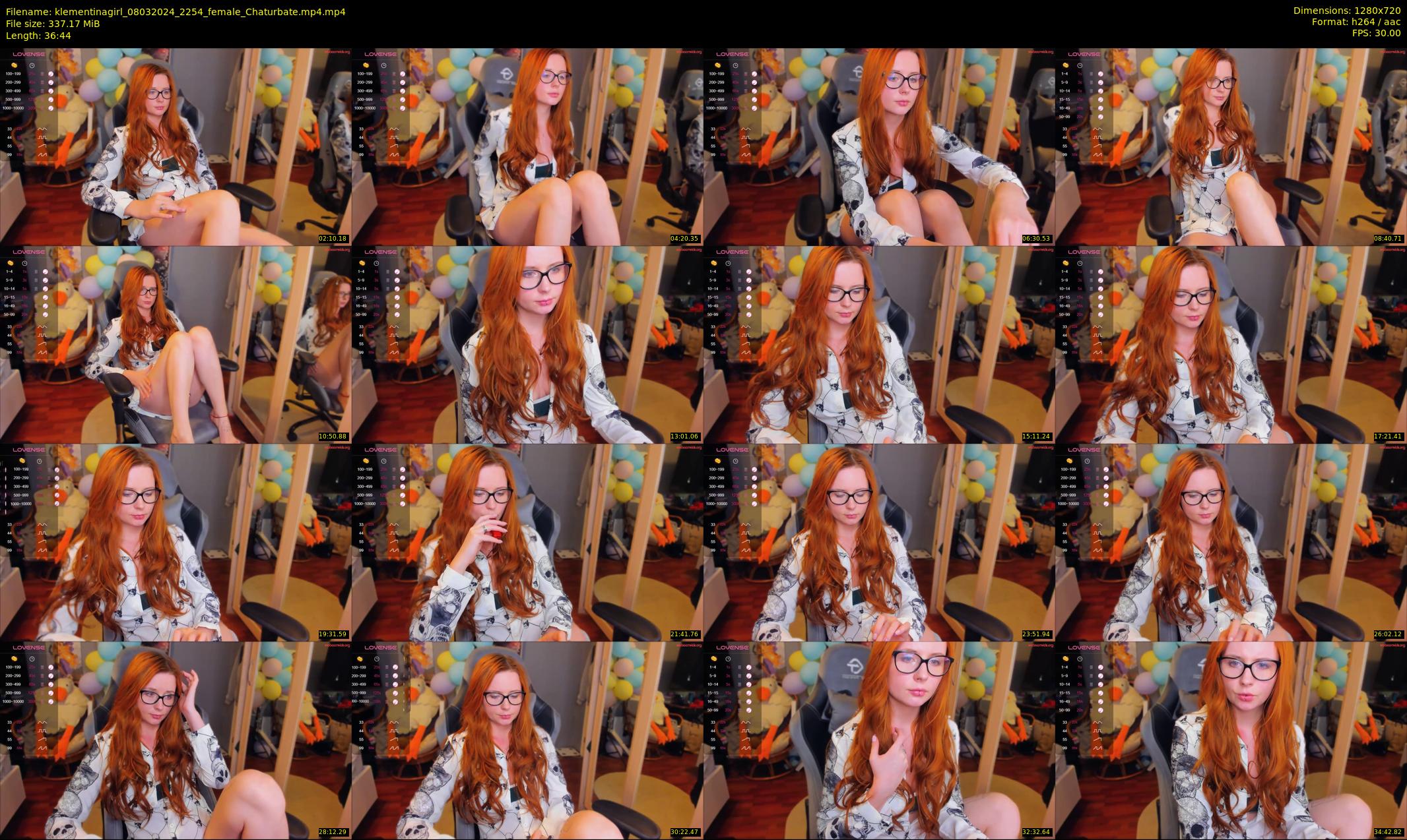 klementinagirl — 37 minute Chaturbate female cam show recording, 720p, Mar 8, 2024