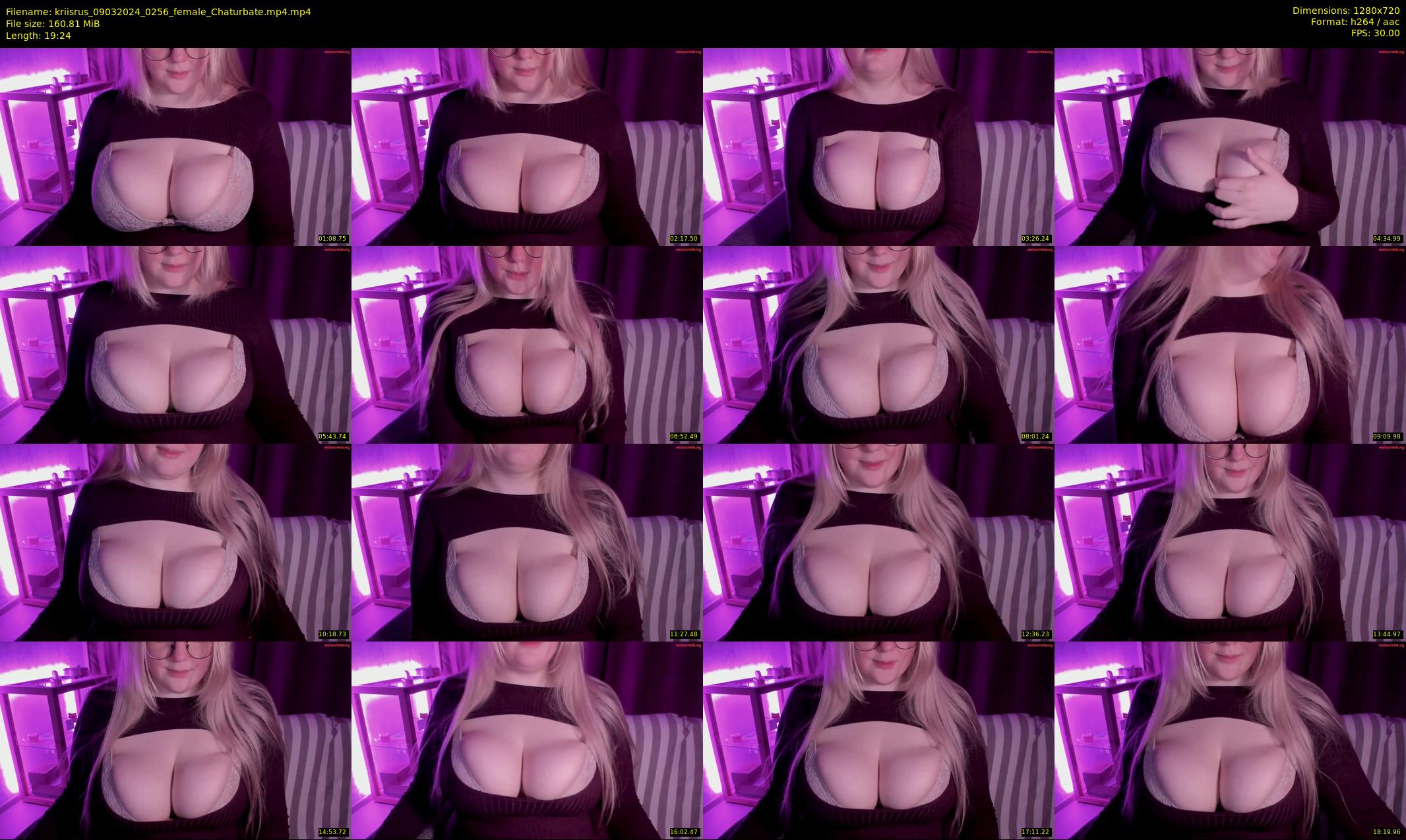 kriisrus — 20 minute Chaturbate female cam show recording, 720p, Mar 9, 2024