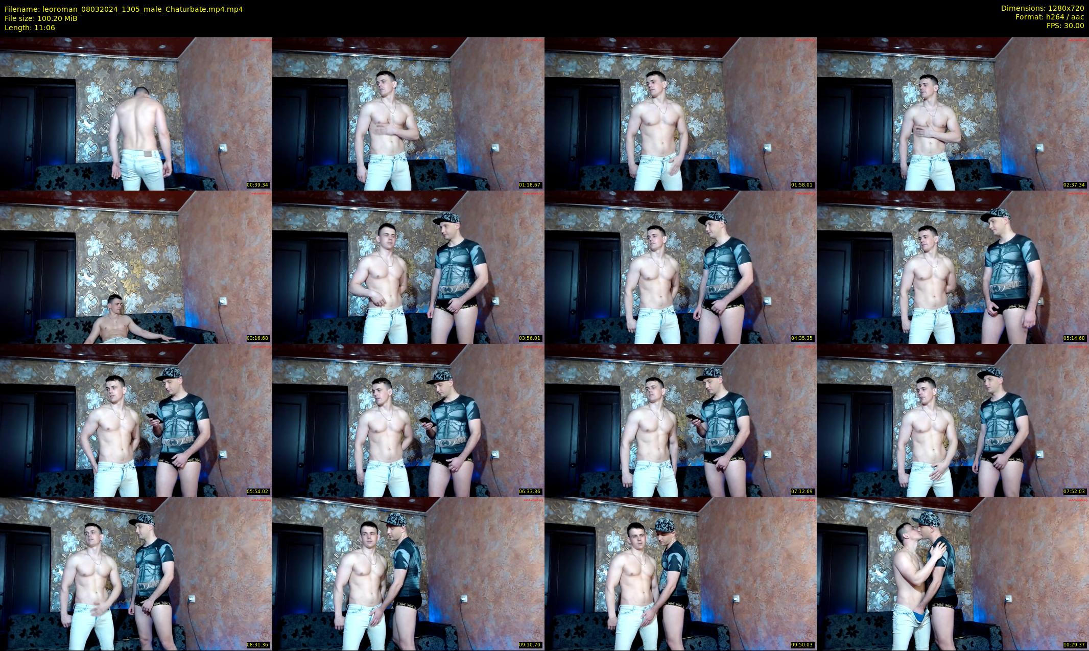 leoroman — 12 minute Chaturbate male cam show recording, 720p, Mar 8, 2024
