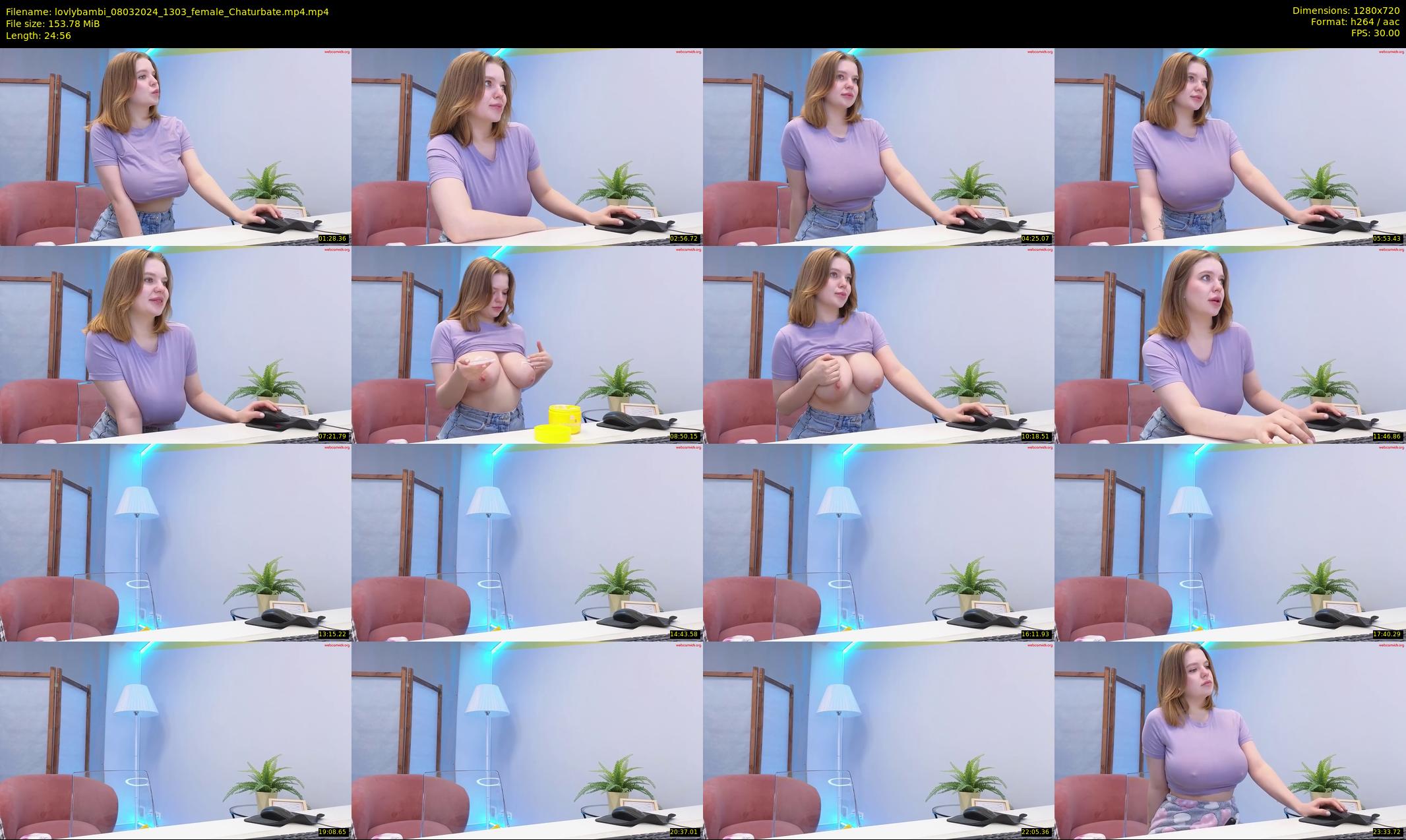 lovlybambi — 25 minute Chaturbate female cam show recording, 720p, Mar 8, 2024