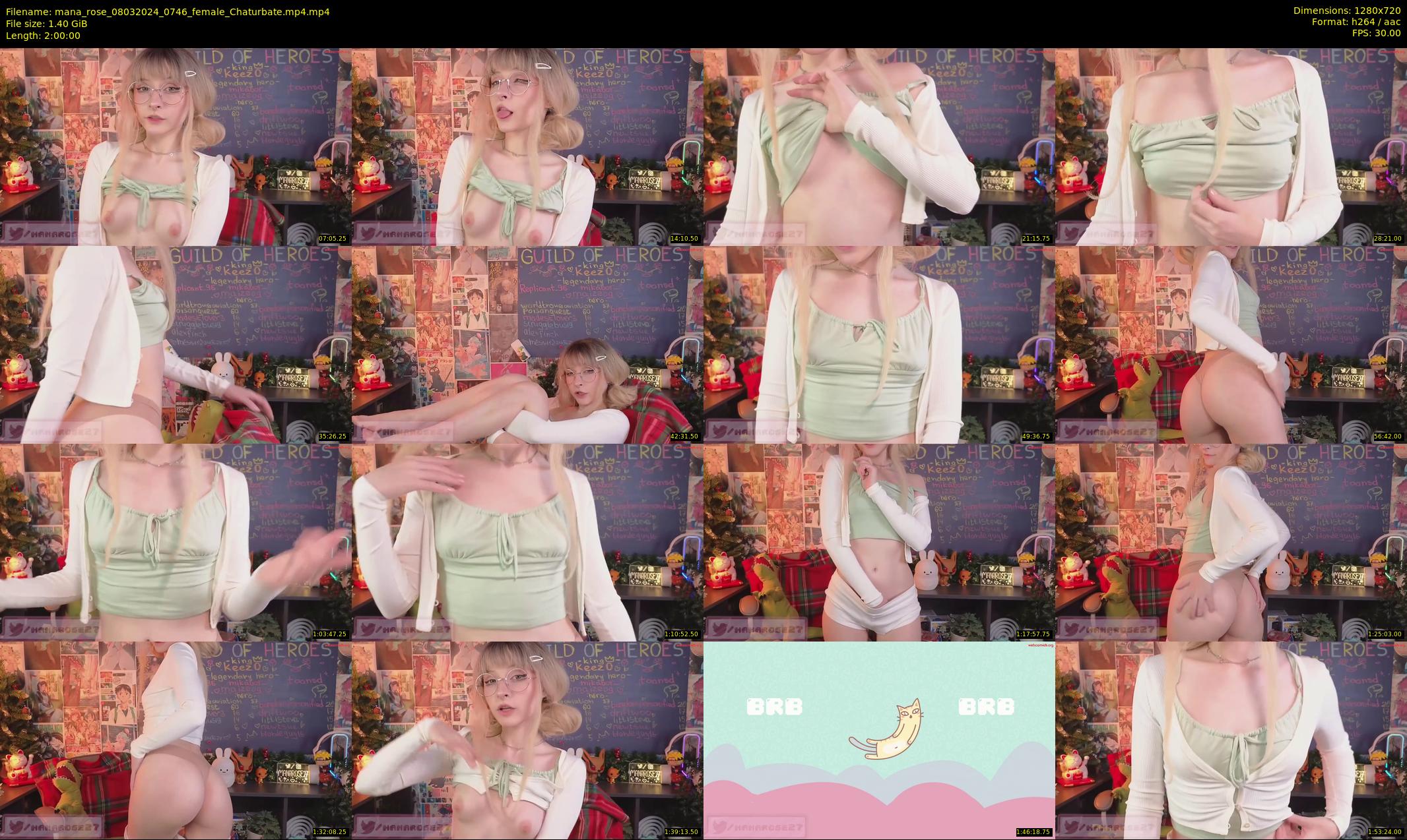 mana_rose — 120 minute Chaturbate female cam show recording, 720p, Mar 8, 2024