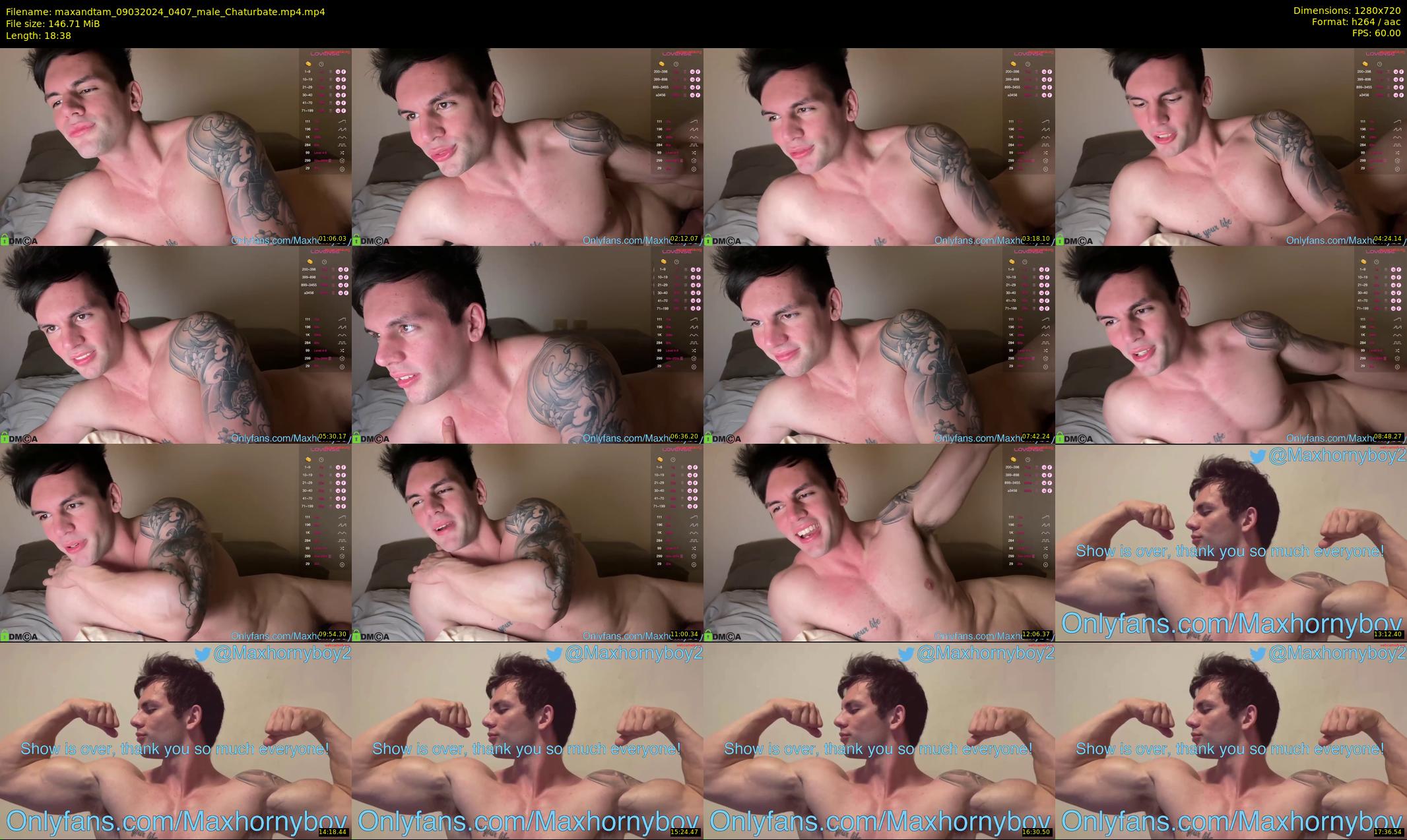 maxandtam — 19 minute Chaturbate couple cam show recording, 720p, Mar 9, 2024