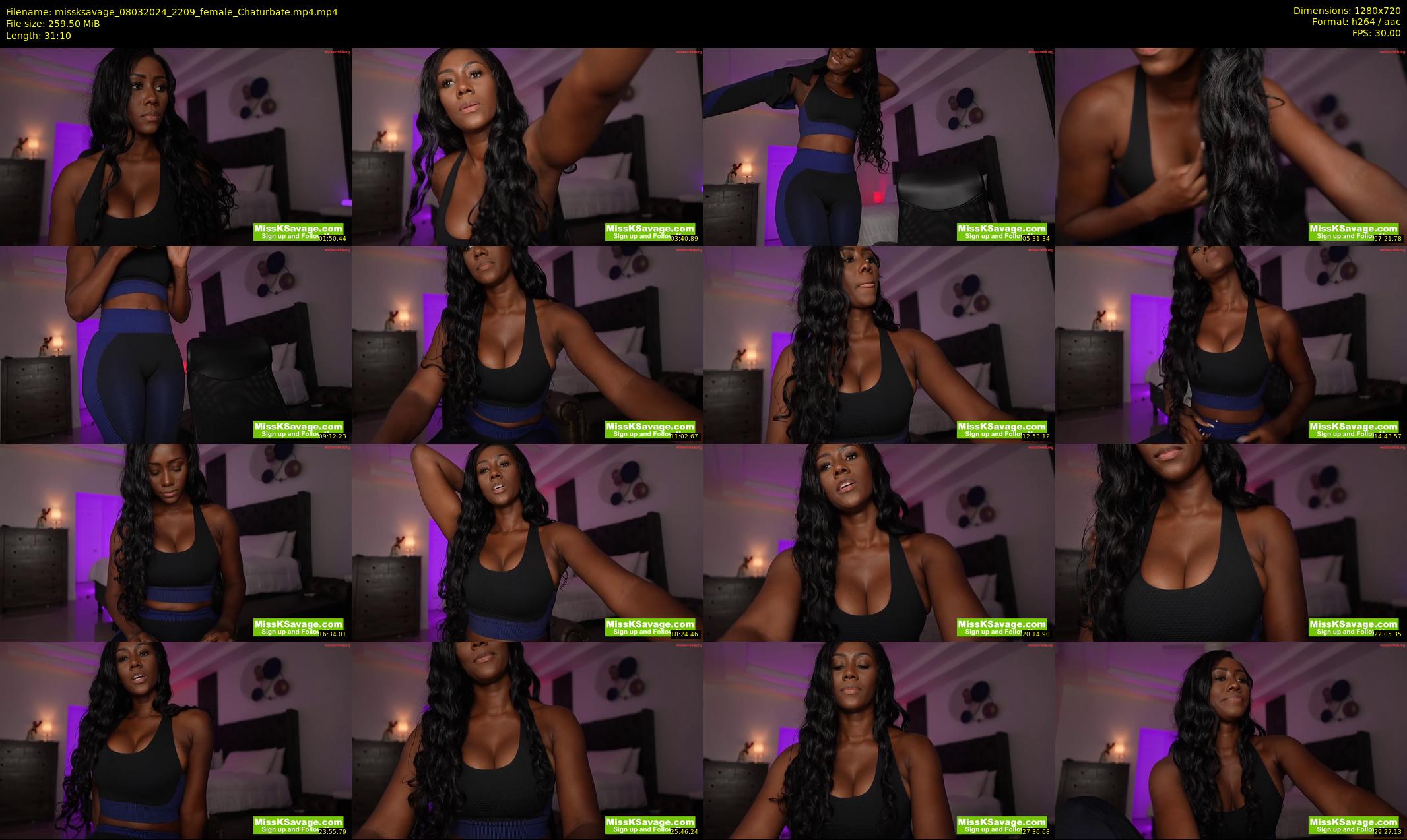 missksavage — 32 minute Chaturbate female cam show recording, 720p, Mar 8, 2024