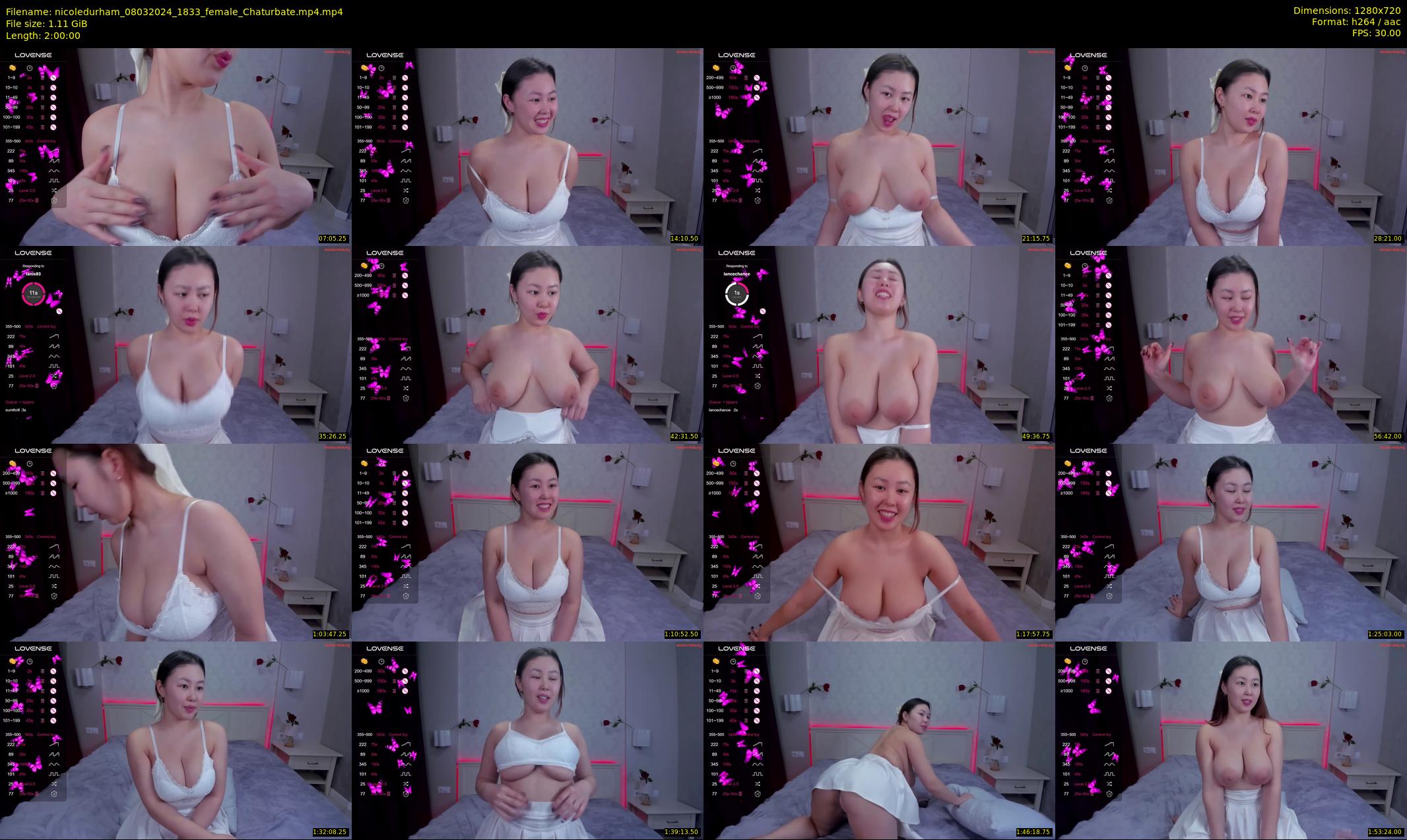 nicoledurham — 120 minute Chaturbate female cam show recording, 720p, Mar 8, 2024
