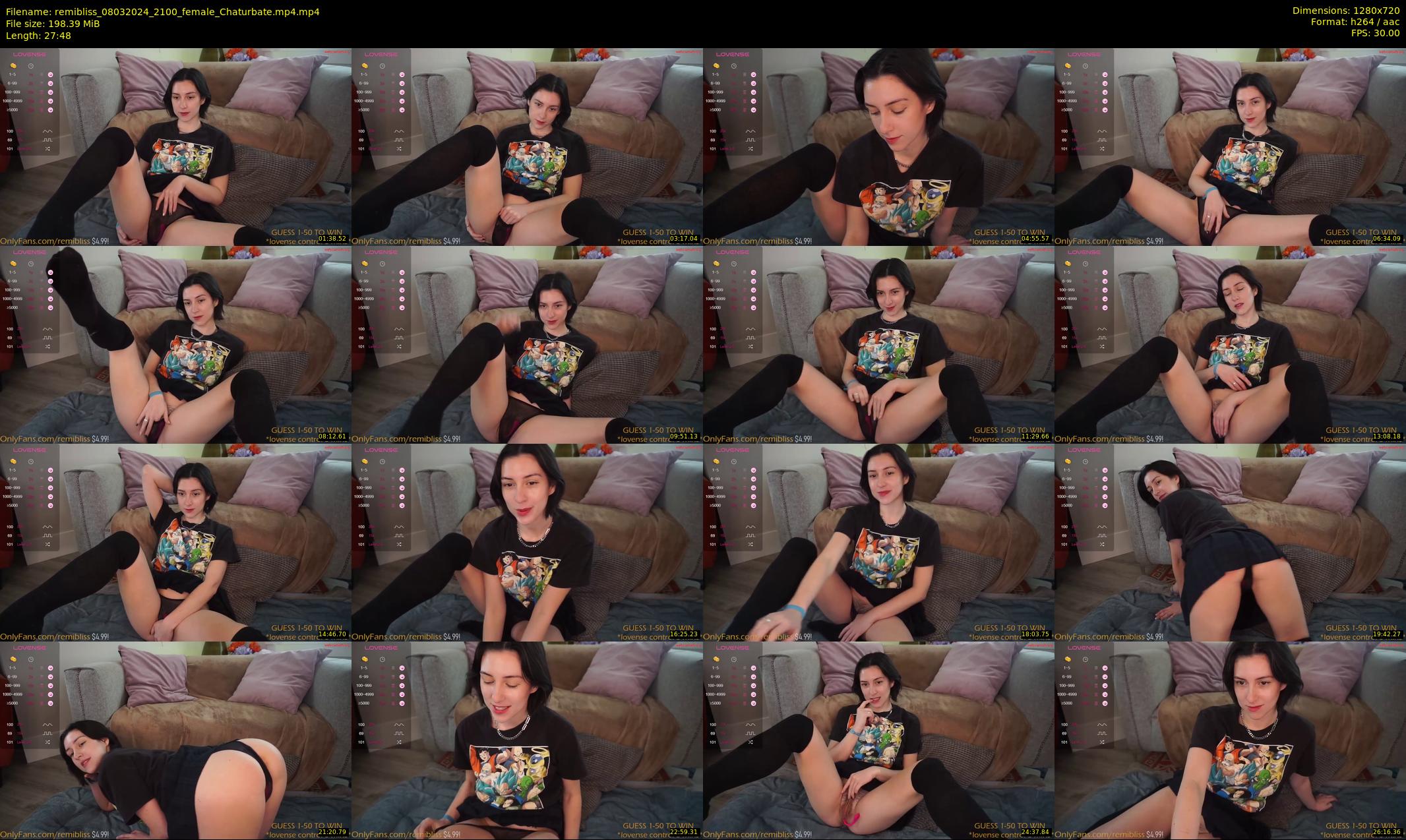 remibliss — 28 minute Chaturbate female cam show recording, 720p, Mar 8, 2024