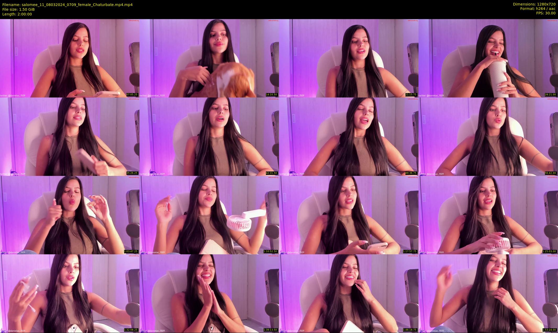 salomee_11 — 120 minute Chaturbate female cam show recording, 720p, Mar 8, 2024