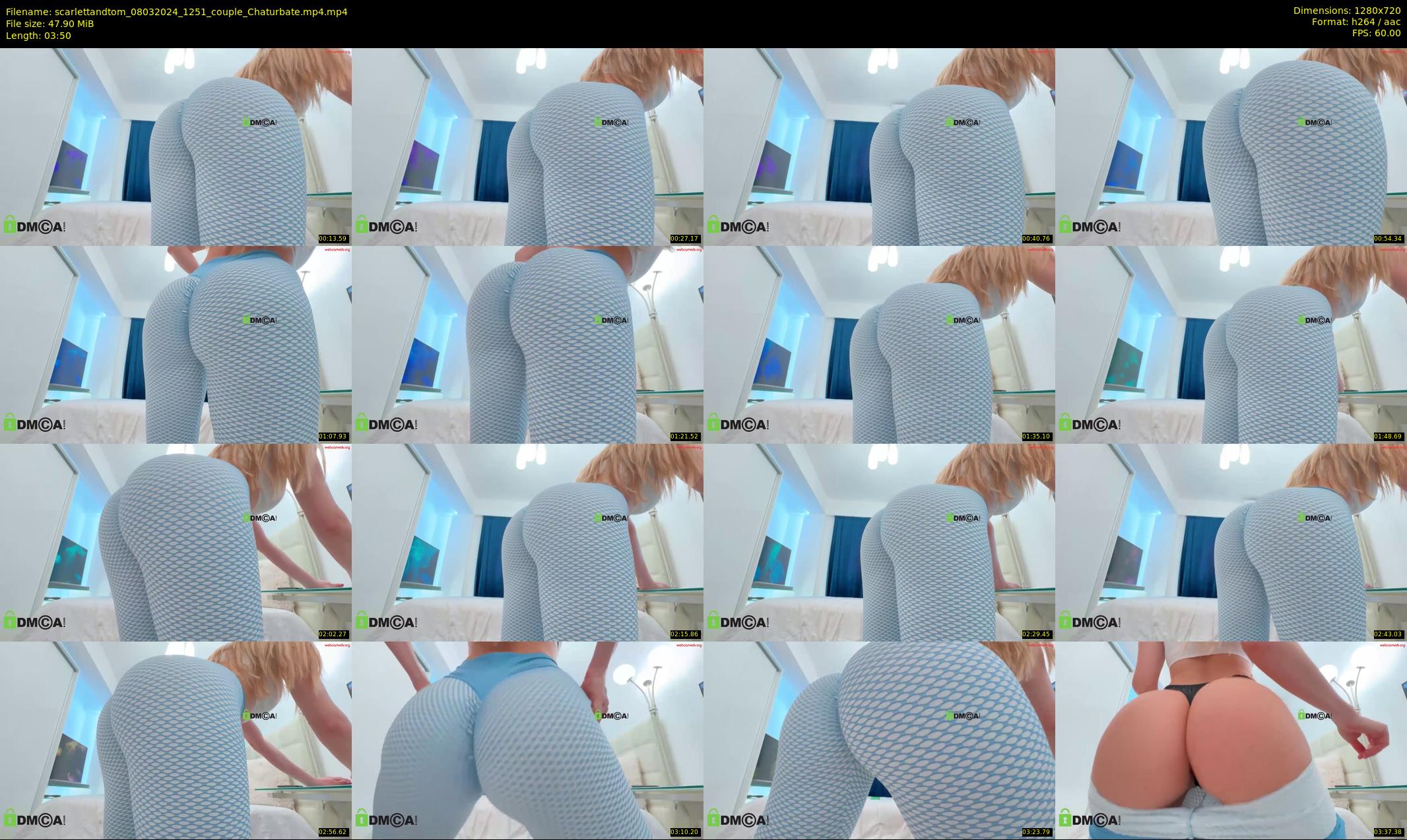 scarlettandtom — 4 minute Chaturbate couple cam show recording, 720p, Mar 8, 2024