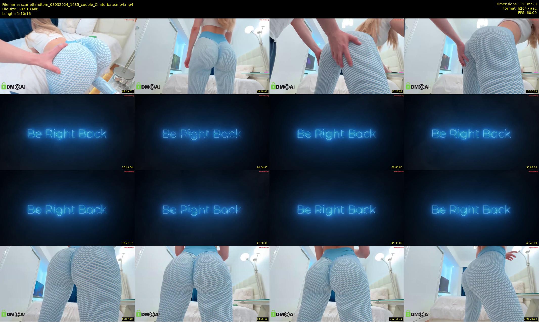 scarlettandtom — 71 minute Chaturbate couple cam show recording, 720p, Mar 8, 2024